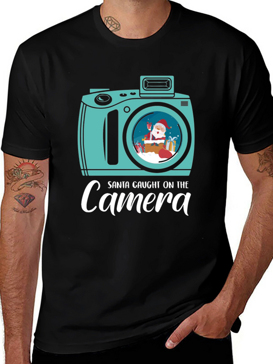 Santa Caught on Camera Graphic Tee