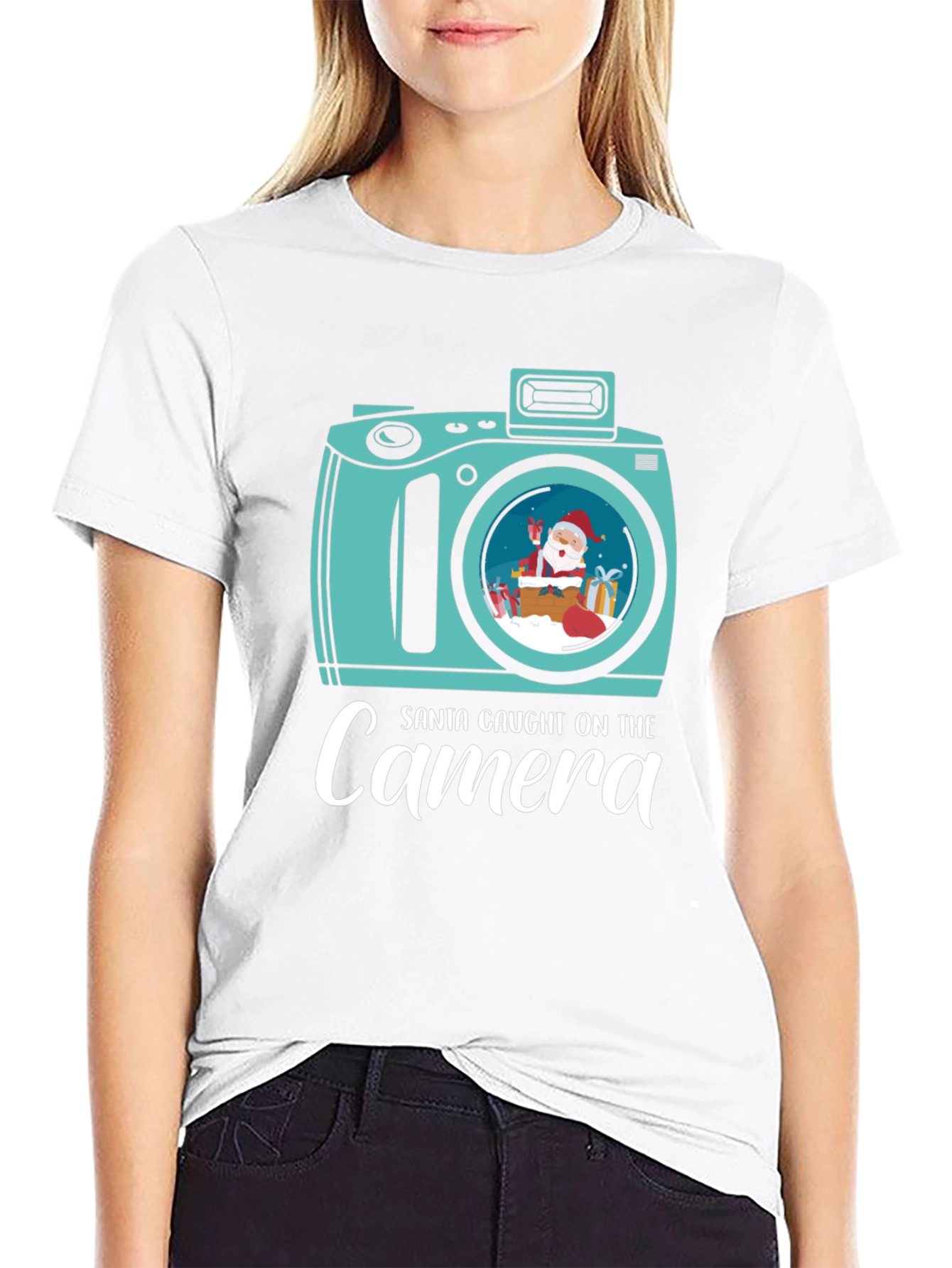 Santa Caught on Camera Graphic Tee