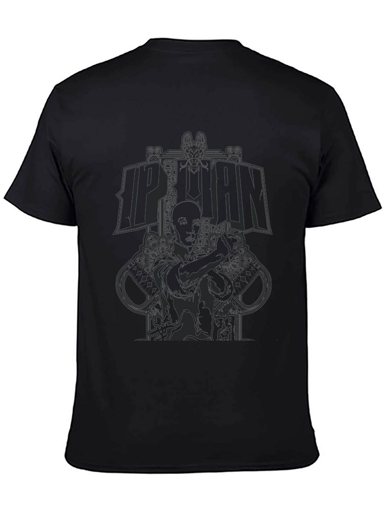 Ip Man Graphic Print Black T-Shirt