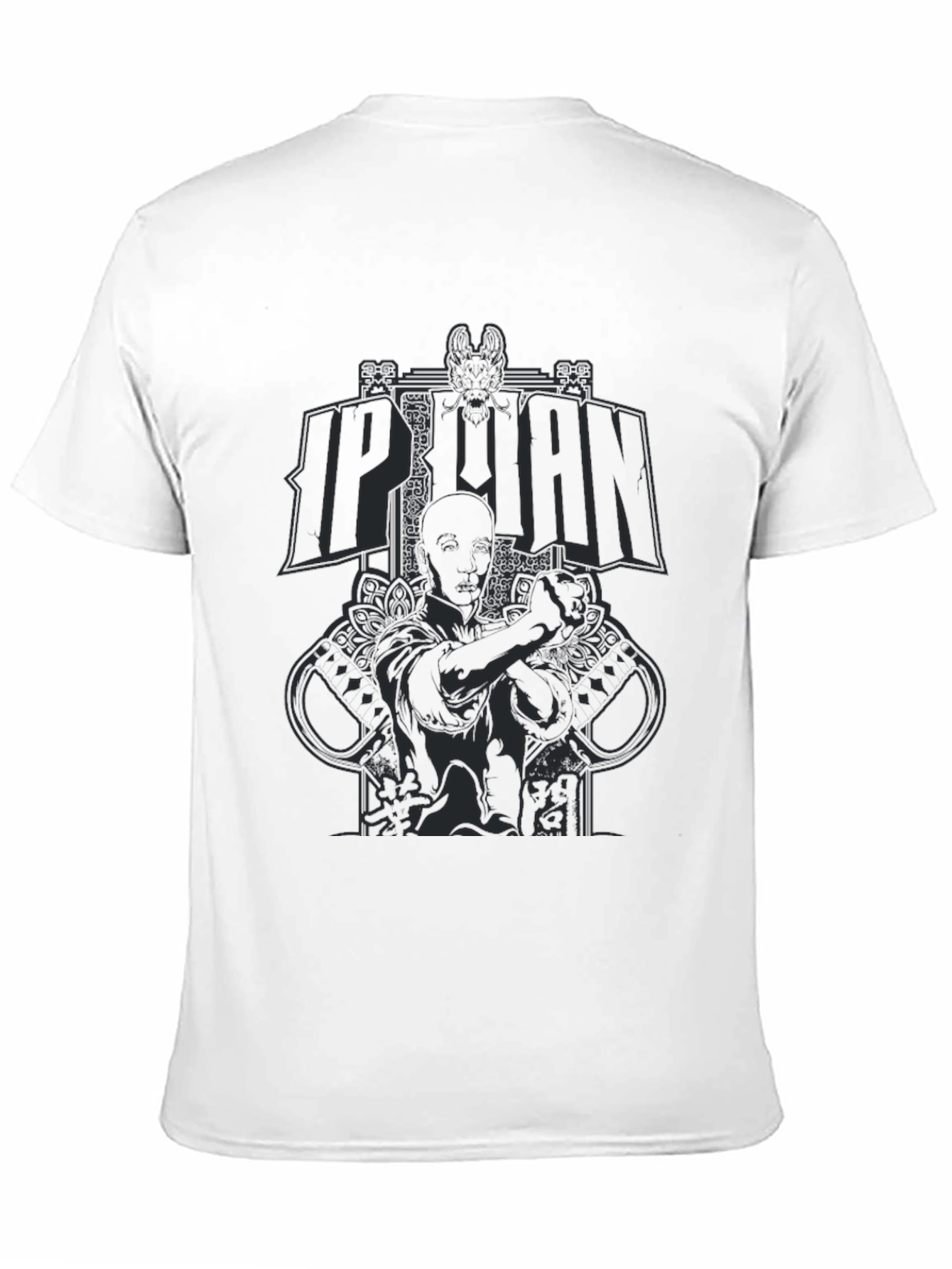 Ip Man Graphic Print Black T-Shirt