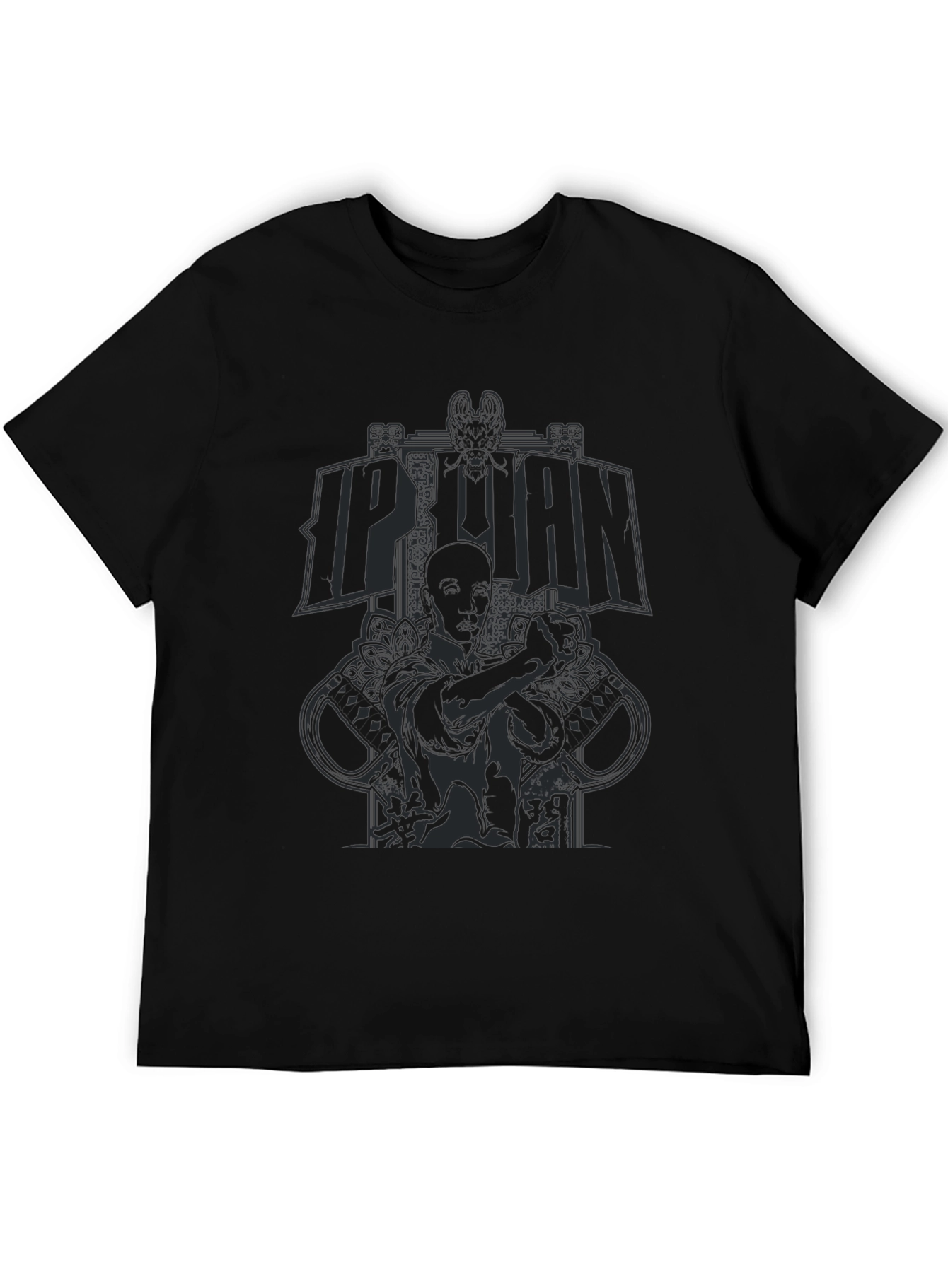 Ip Man Graphic Print Black T-Shirt