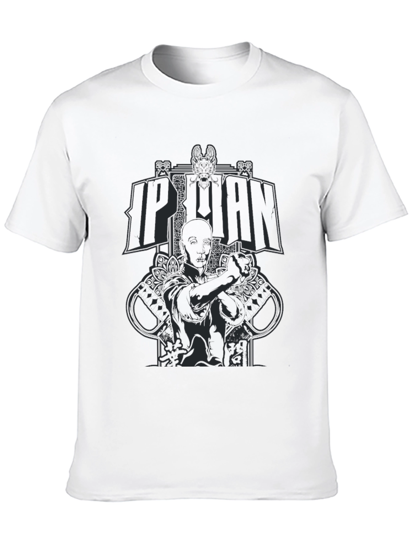 Ip Man Graphic Print Black T-Shirt