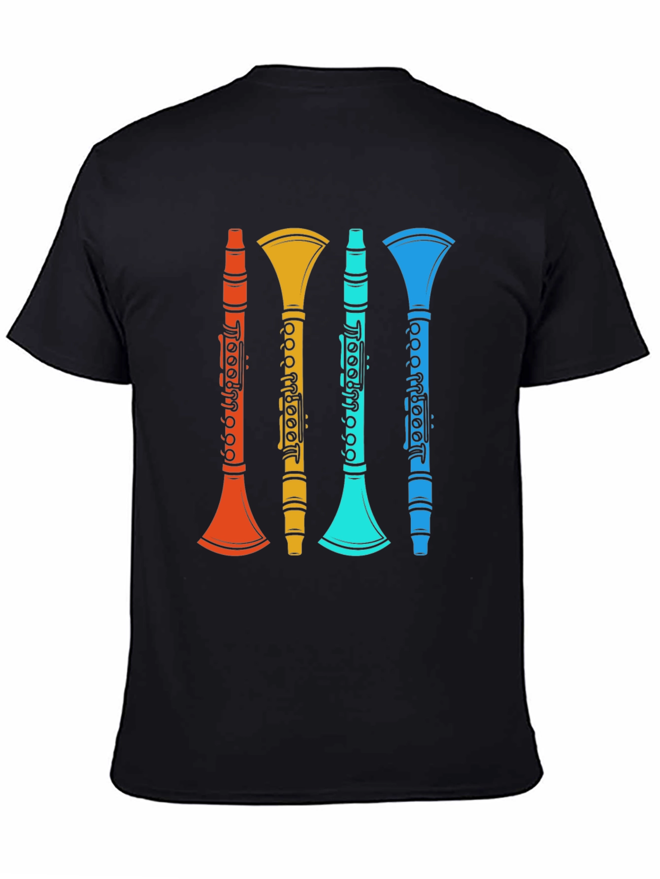 Retro Clarinet T-Shirt - Musical Instrument Tee