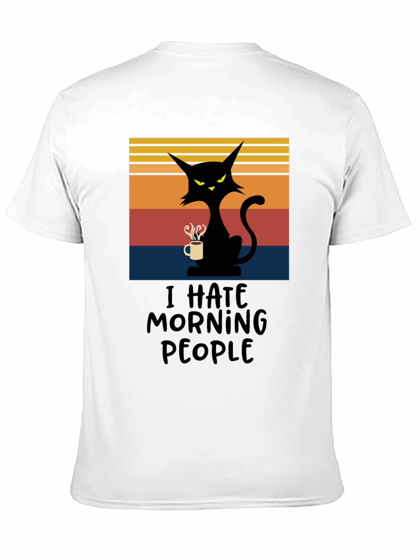 I Hate Morning People Cat T-Shirt