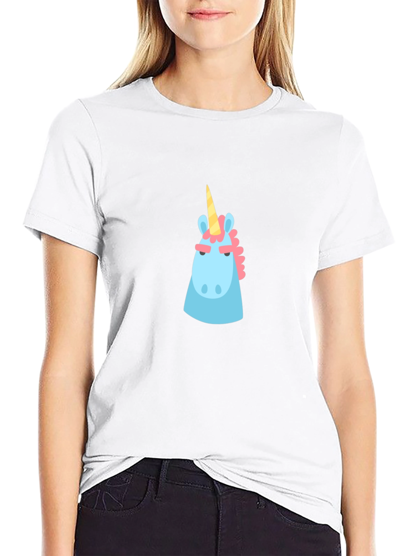 Unicorn Graphic Black T-Shirt
