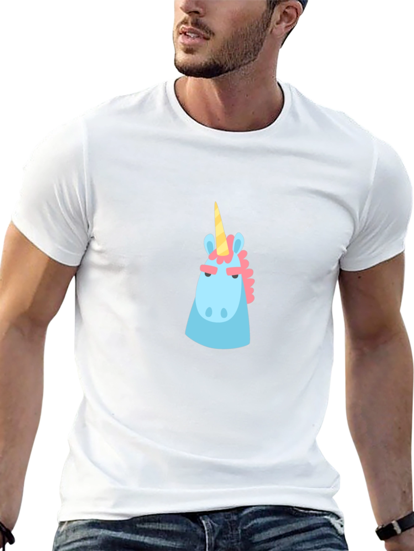 Unicorn Graphic Black T-Shirt