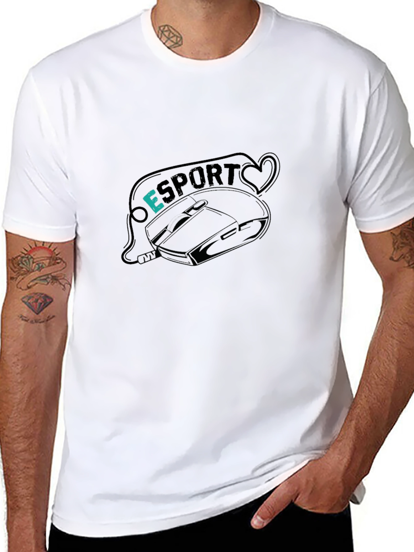 Esport Gaming Mouse Graphic T-Shirt
