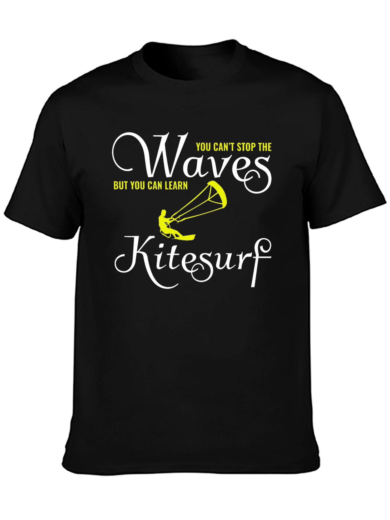 Kitesurf Waves Graphic Tee - Learn to Ride!