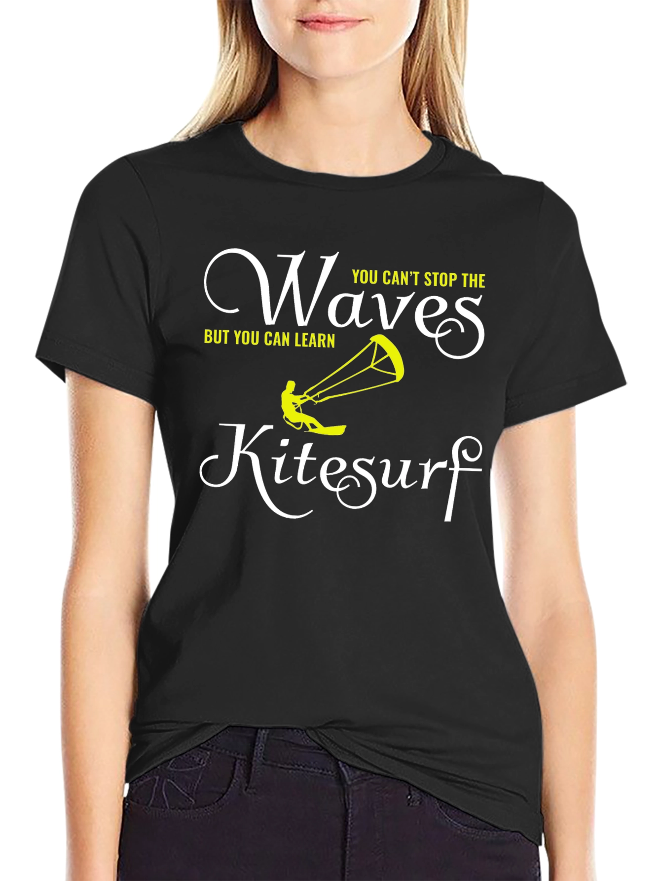 Kitesurf Waves Graphic Tee - Learn to Ride!