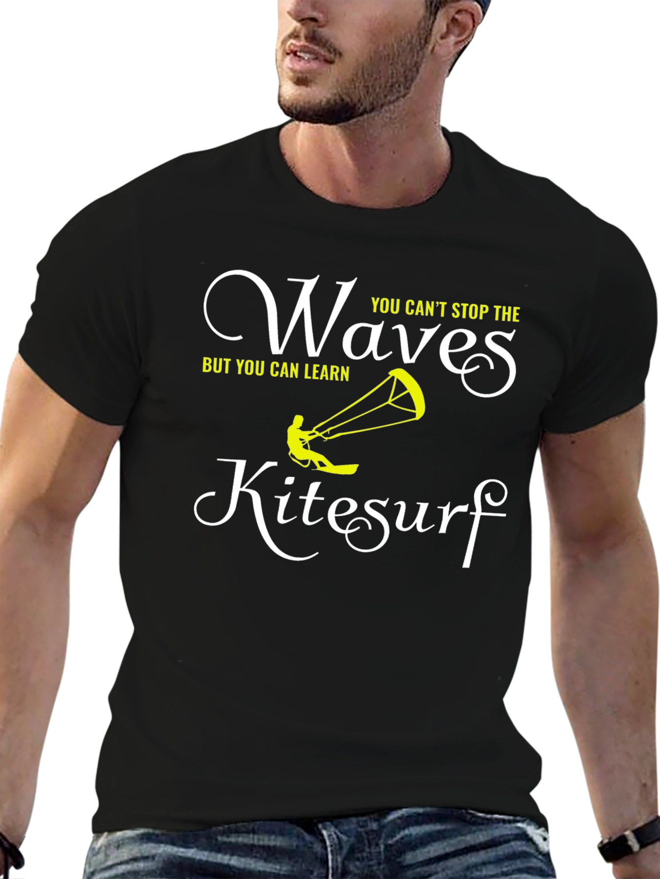 Kitesurf Waves Graphic Tee - Learn to Ride!