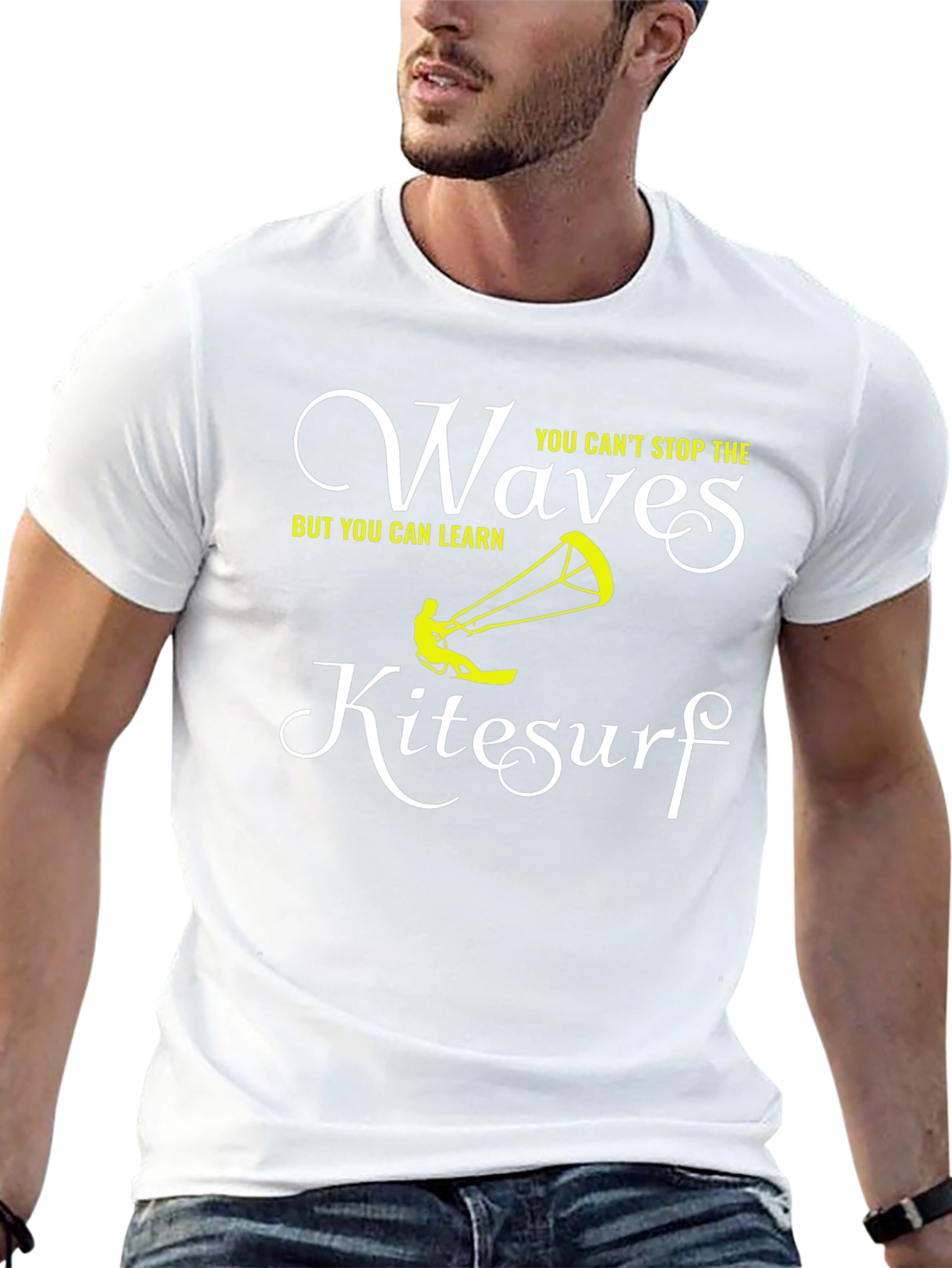 Kitesurf Waves Graphic Tee - Learn to Ride!