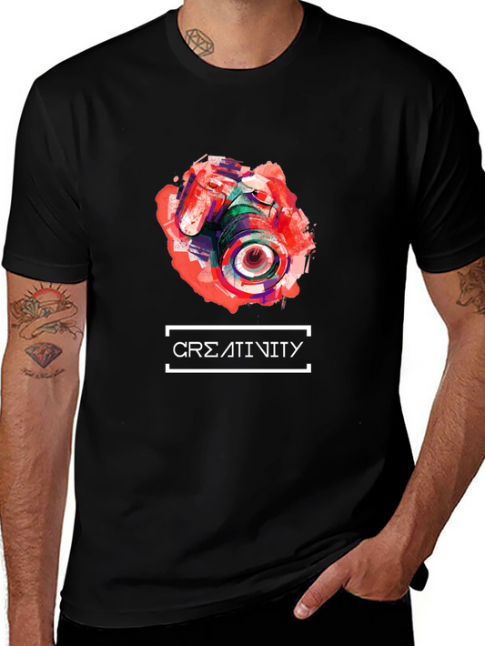 Abstract Camera Creativity T-Shirt - Unique Design