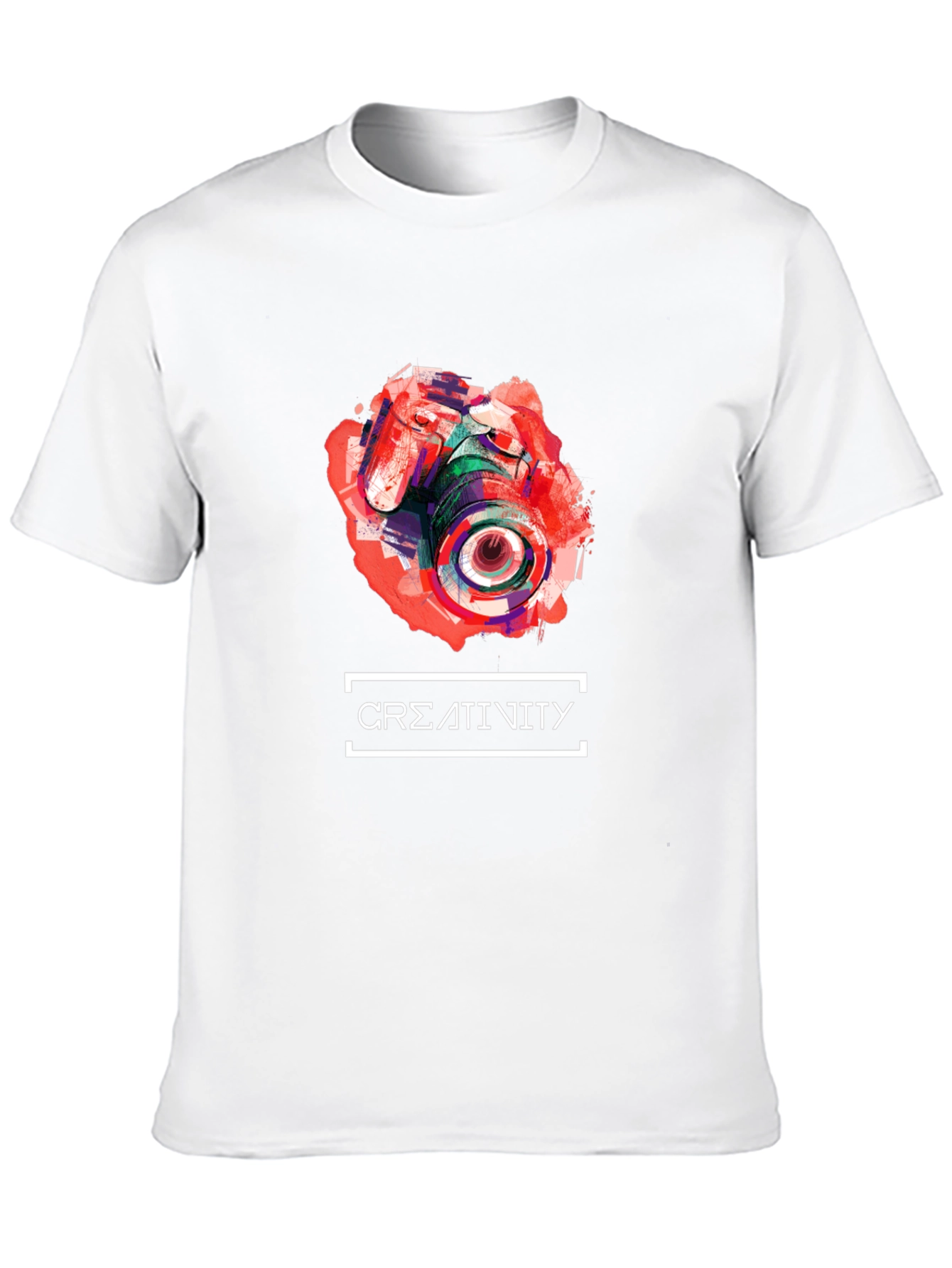 Abstract Camera Creativity T-Shirt - Unique Design