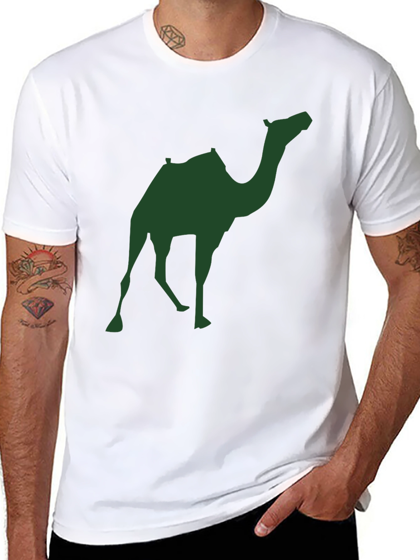 Camel Silhouette Graphic Tee - Mens Black T-Shirt