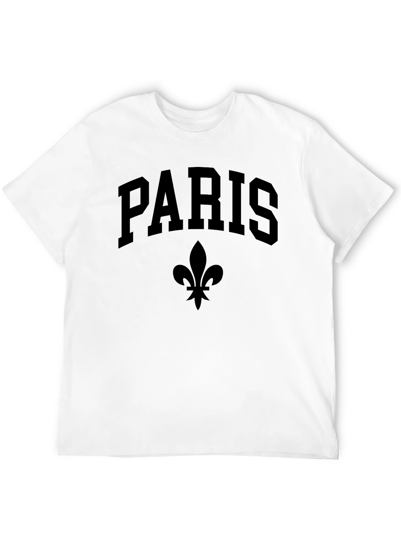 Paris Fleur-de-lis Black T-Shirt
