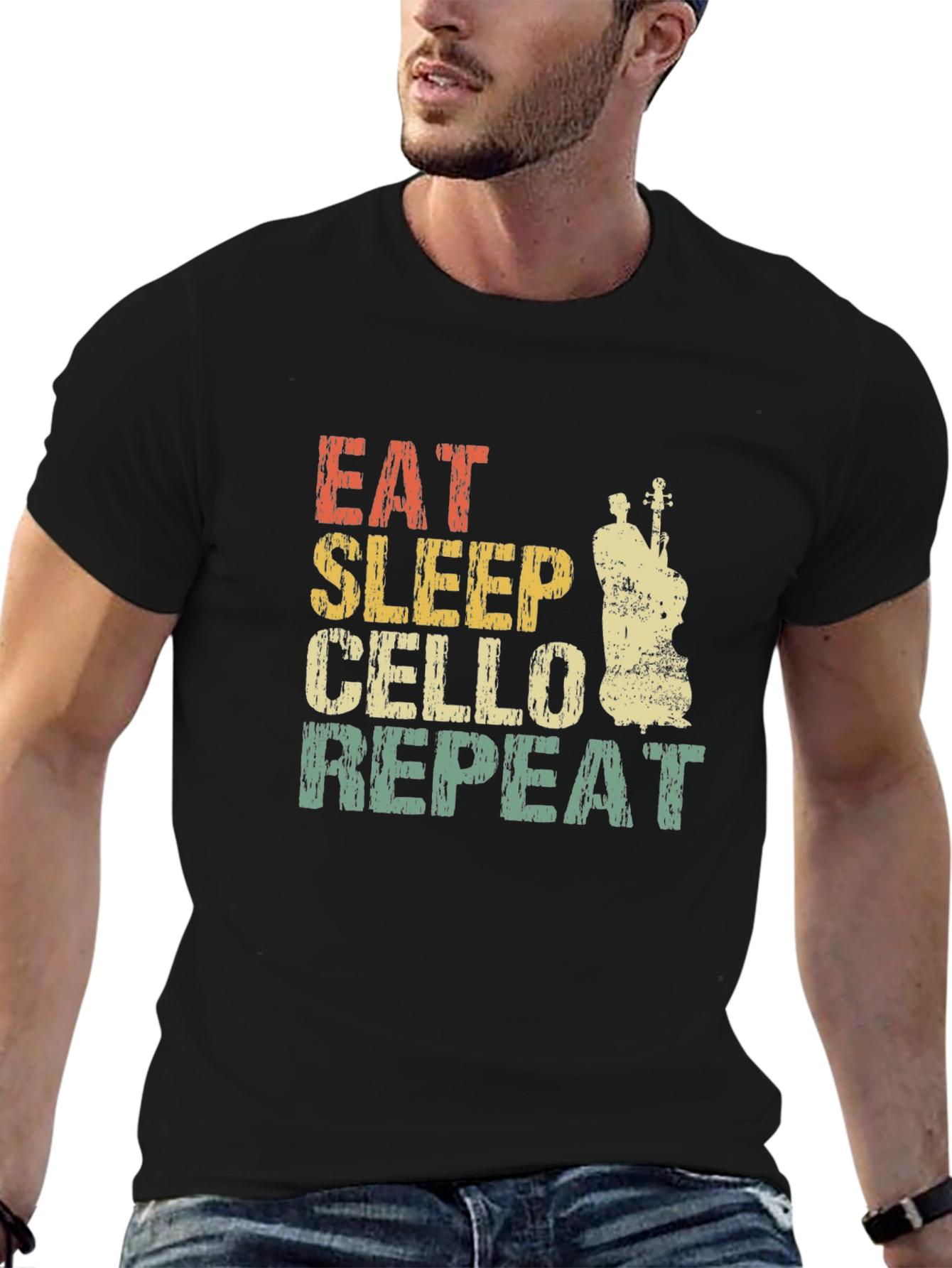 Eat Sleep Cello Repeat T-Shirt