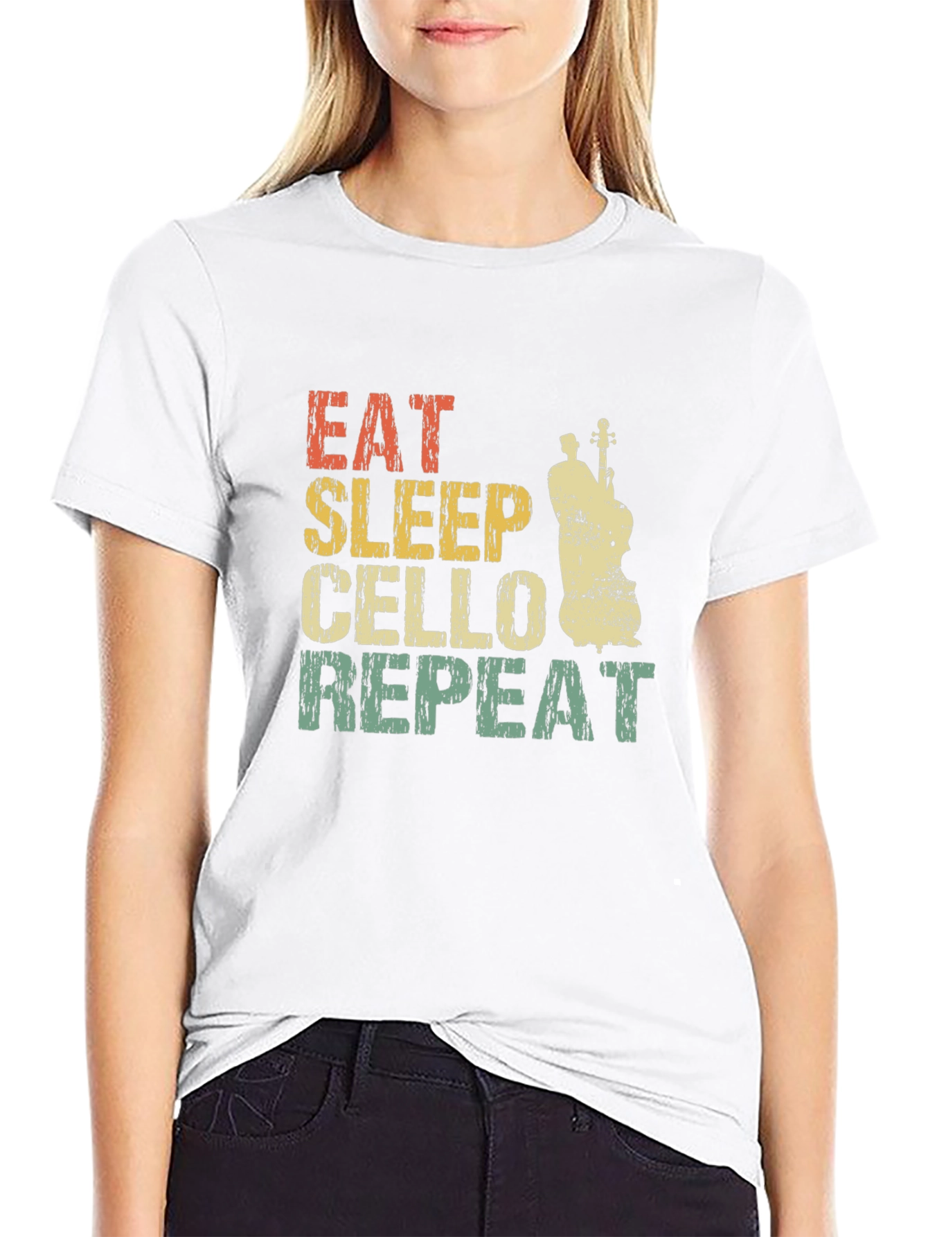 Eat Sleep Cello Repeat T-Shirt