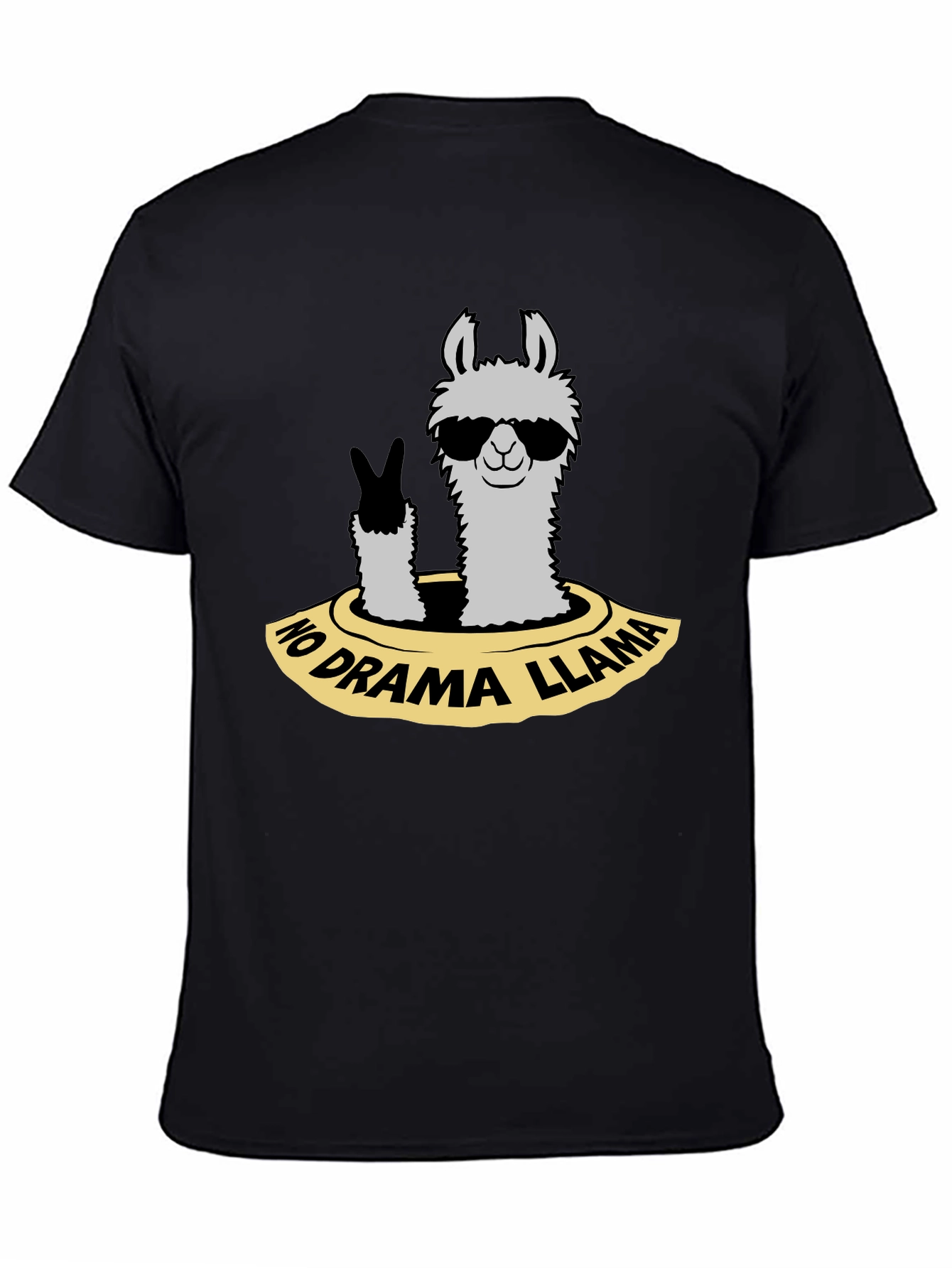 No Drama Llama T-Shirt - Cool Animal Graphic Tee