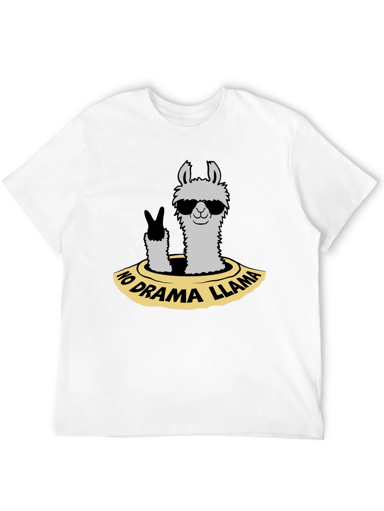 No Drama Llama T-Shirt - Cool Animal Graphic Tee