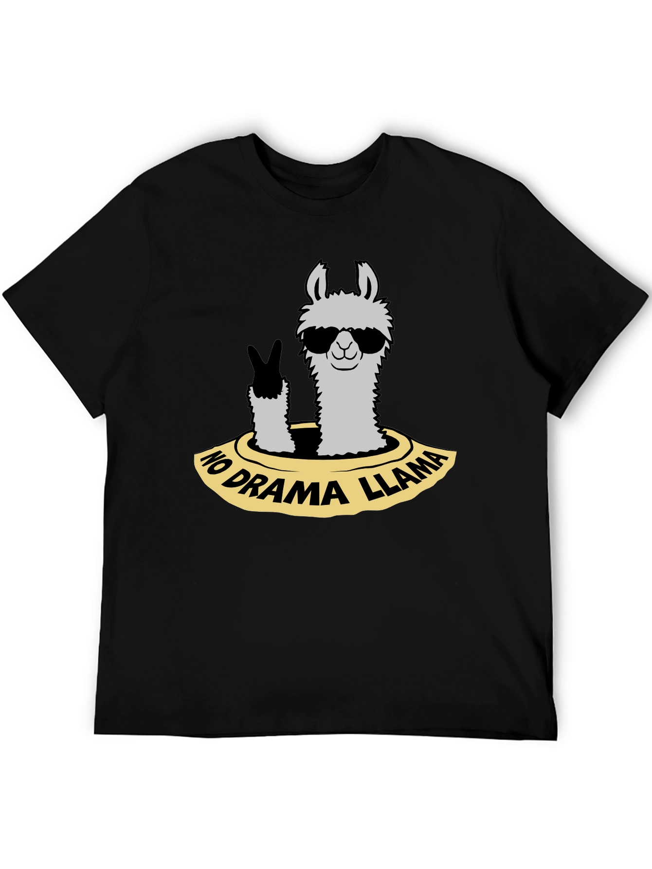 No Drama Llama T-Shirt - Cool Animal Graphic Tee