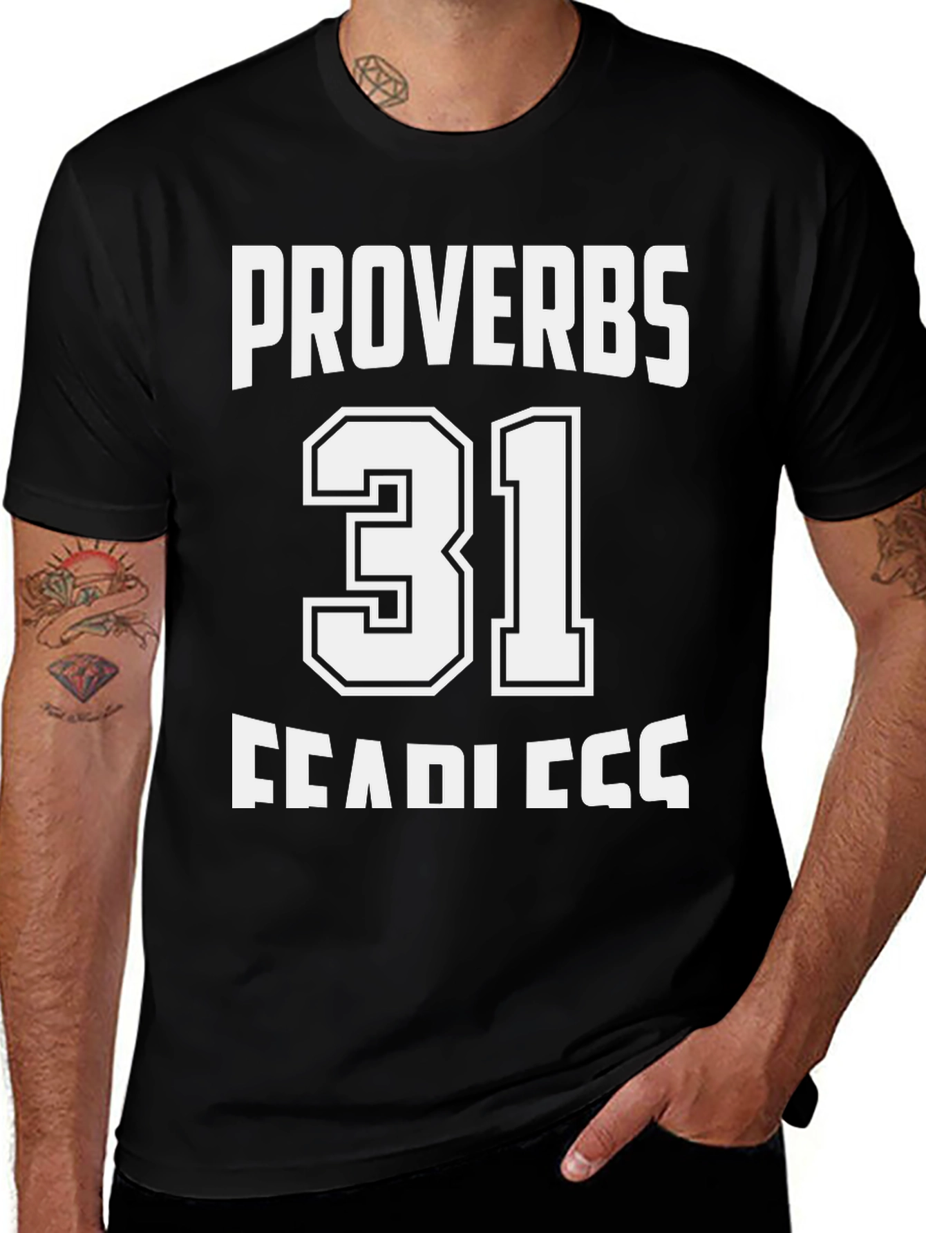 Proverbs 31 Fearless T-Shirt - Christian Apparel