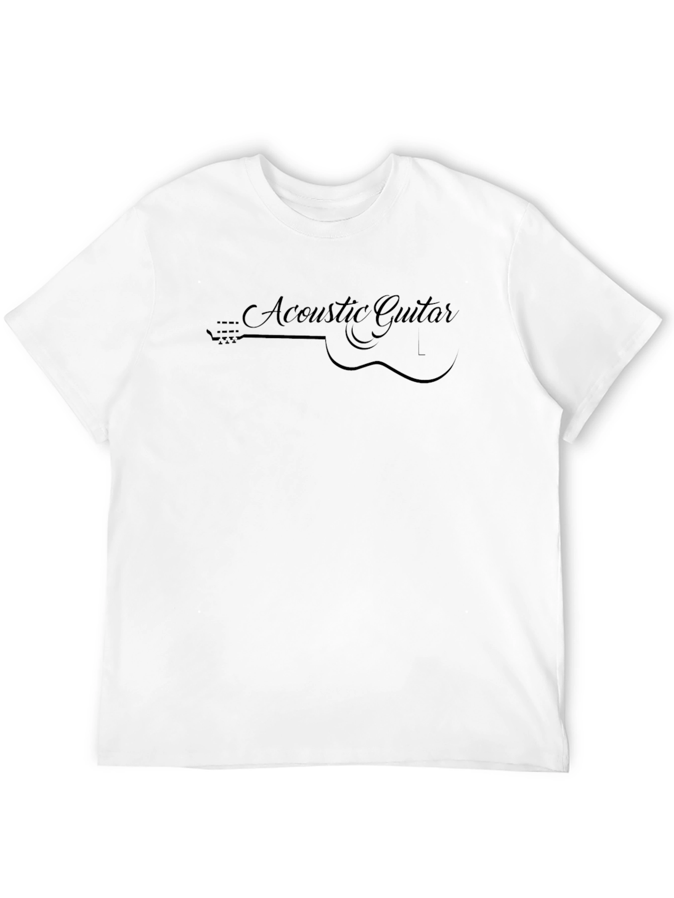 Acoustic Guitar Graphic T-Shirt - Musician Tee