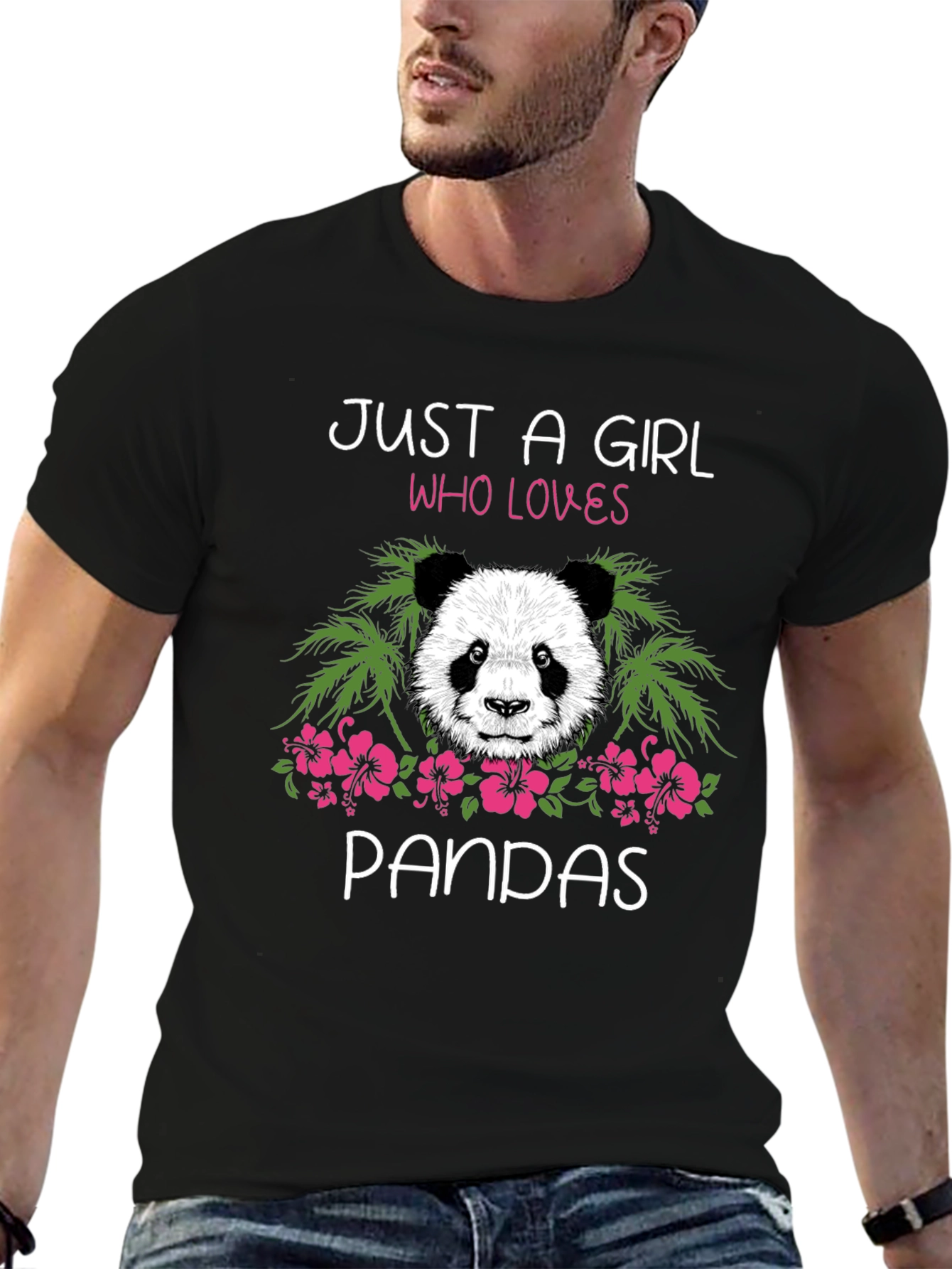 Just a Girl Who Loves Pandas Graphic Tee