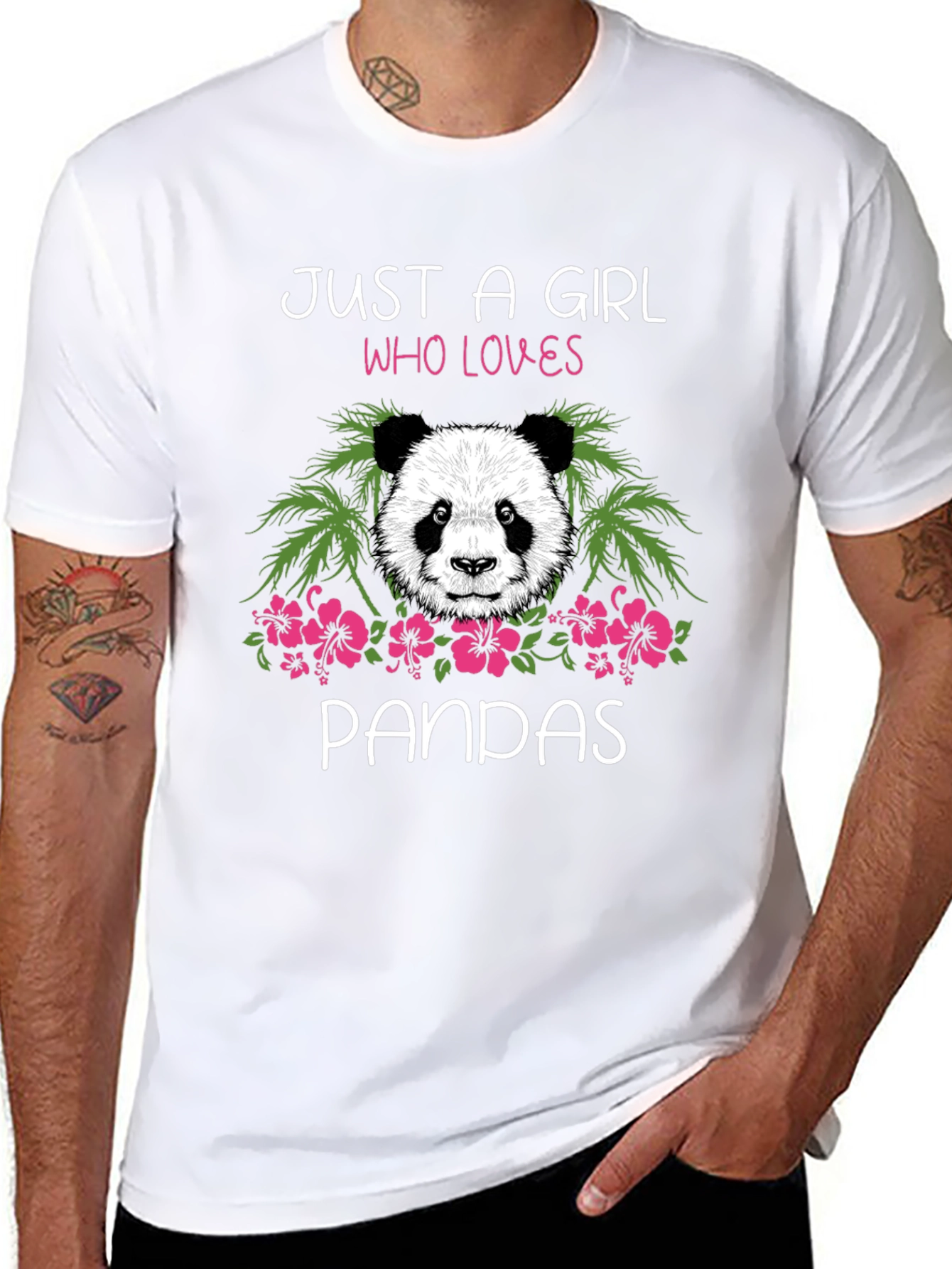 Just a Girl Who Loves Pandas Graphic Tee