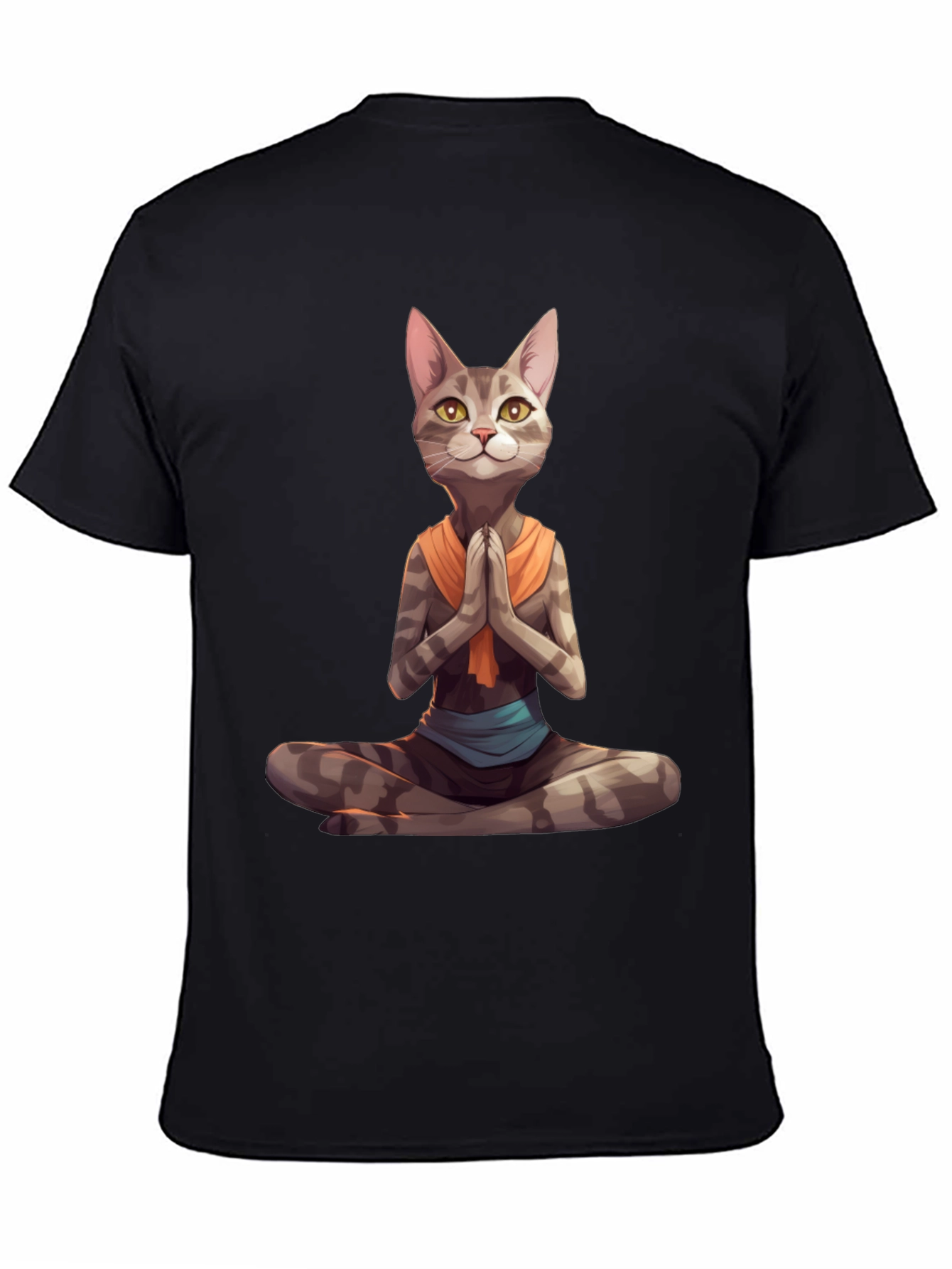 Yoga Cat T-Shirt: Meditating Feline Graphic Tee