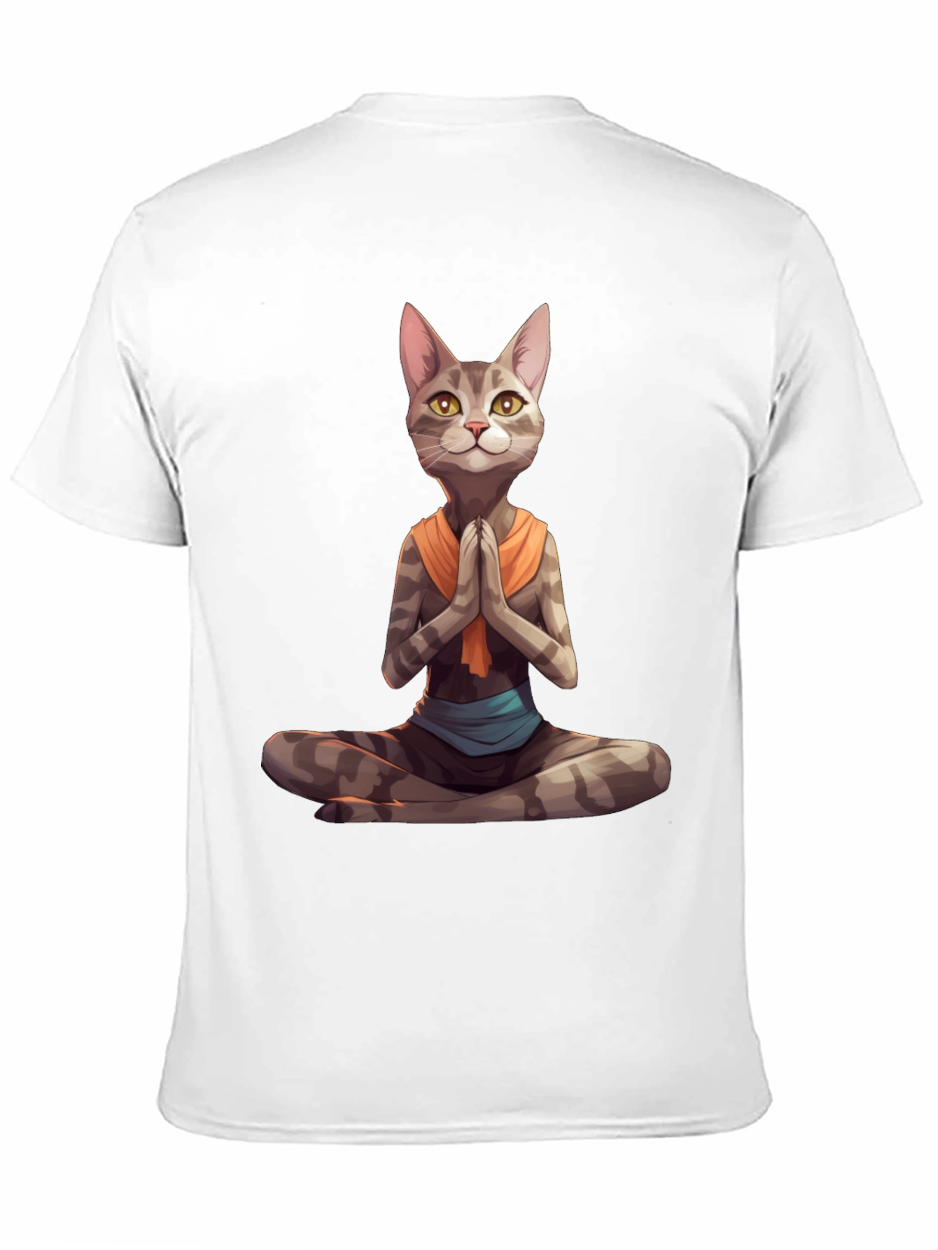 Yoga Cat T-Shirt: Meditating Feline Graphic Tee