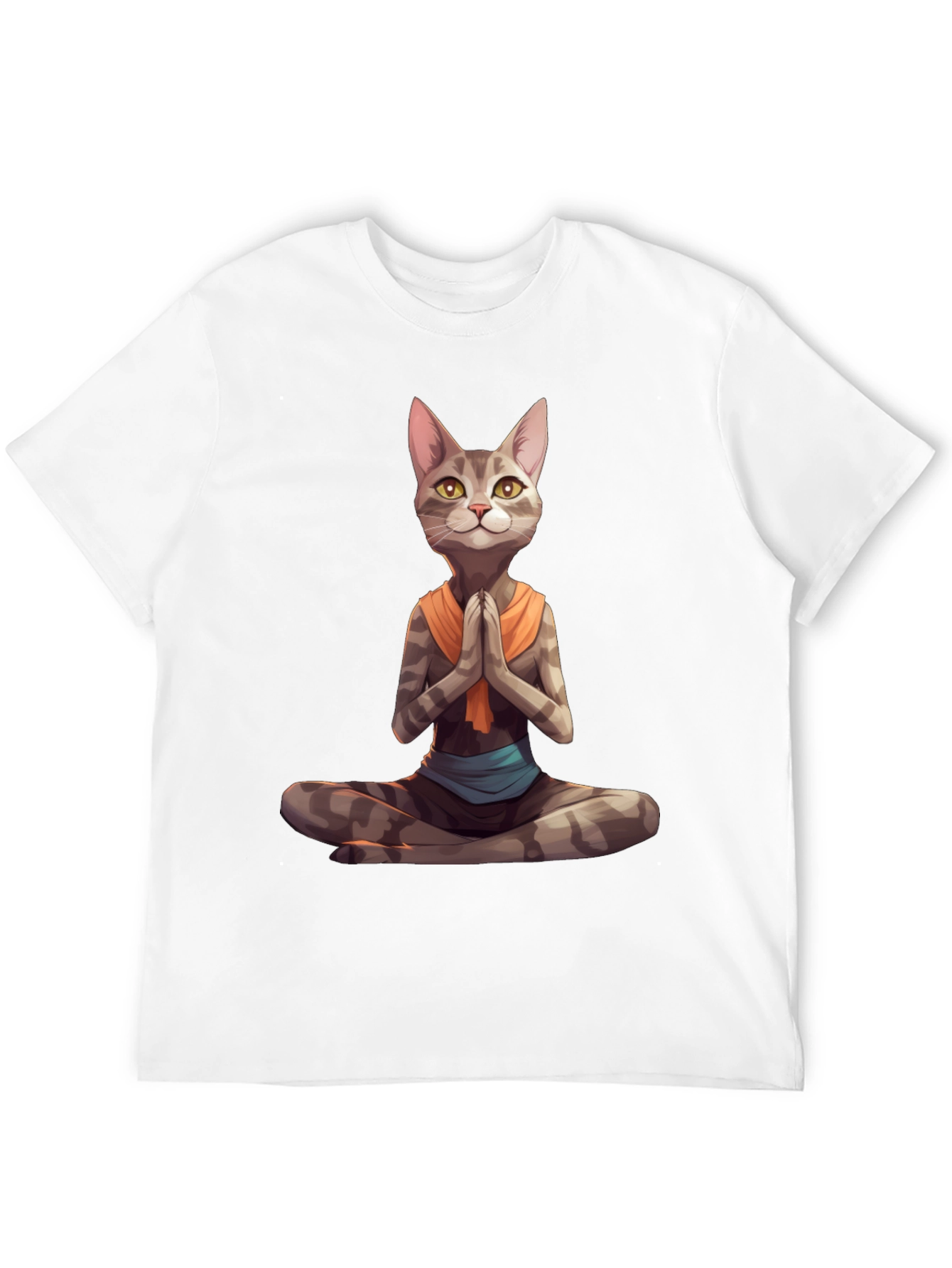 Yoga Cat T-Shirt: Meditating Feline Graphic Tee