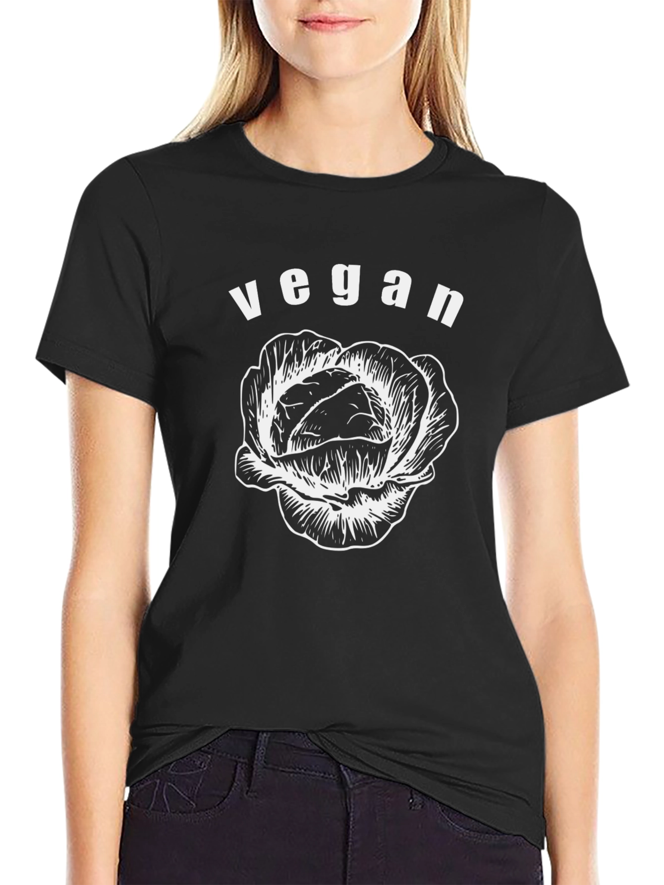 Vegan Cabbage Graphic T-Shirt - Stylish & Comfortable