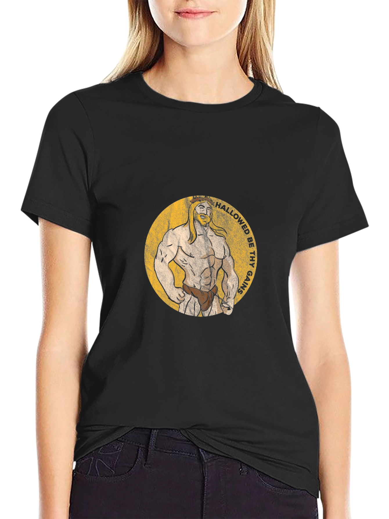 Hallowed Be Thy Gains T-Shirt Black