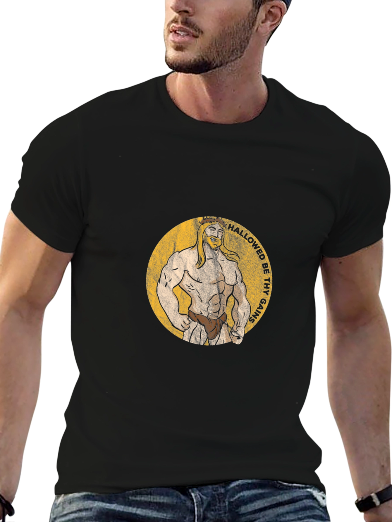 Hallowed Be Thy Gains T-Shirt Black