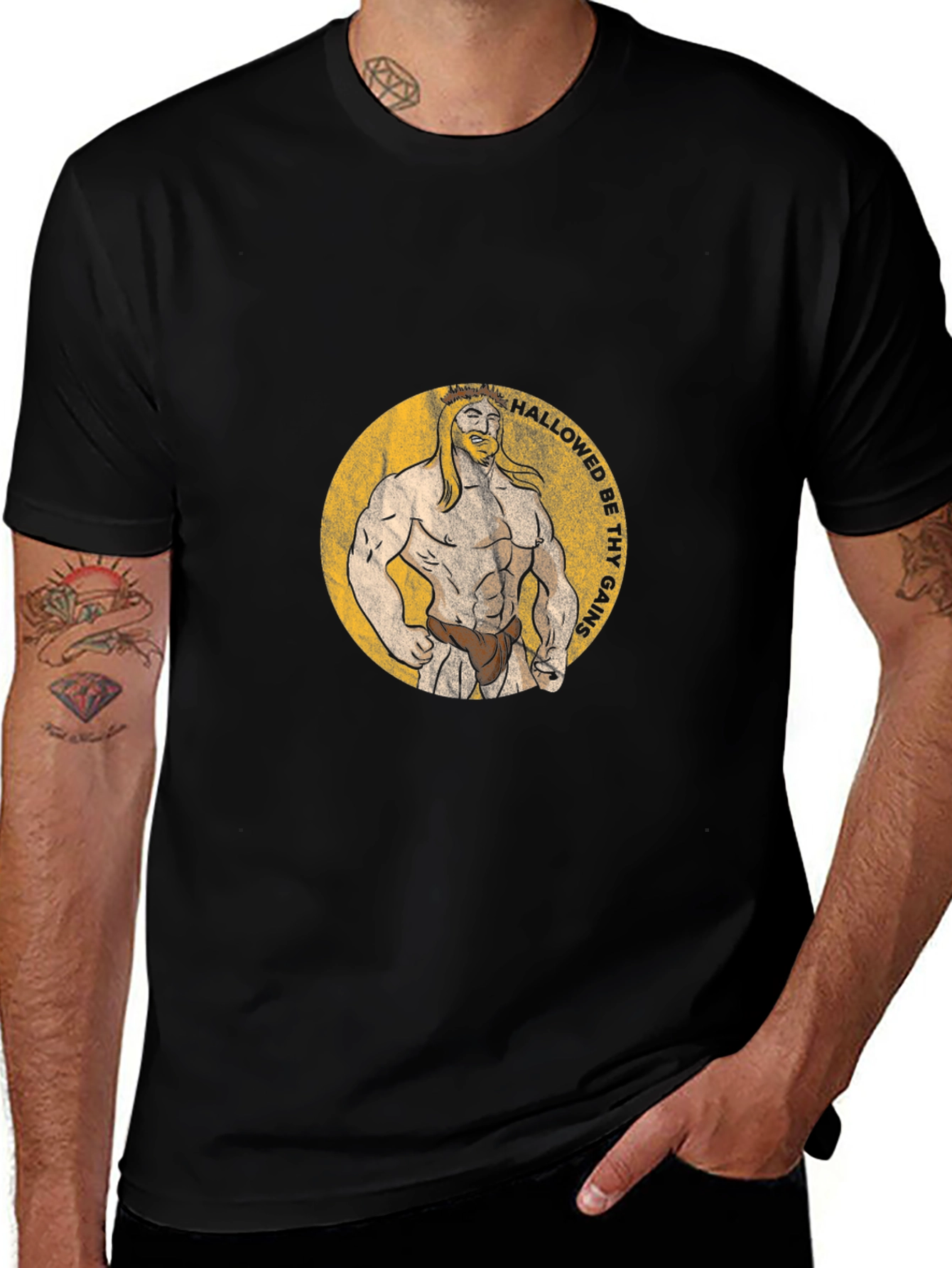 Hallowed Be Thy Gains T-Shirt Black