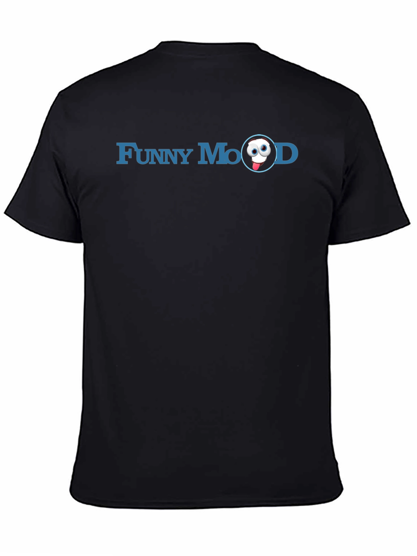 Funny Mood Graphic Tee - Soft Black Cotton T-Shirt