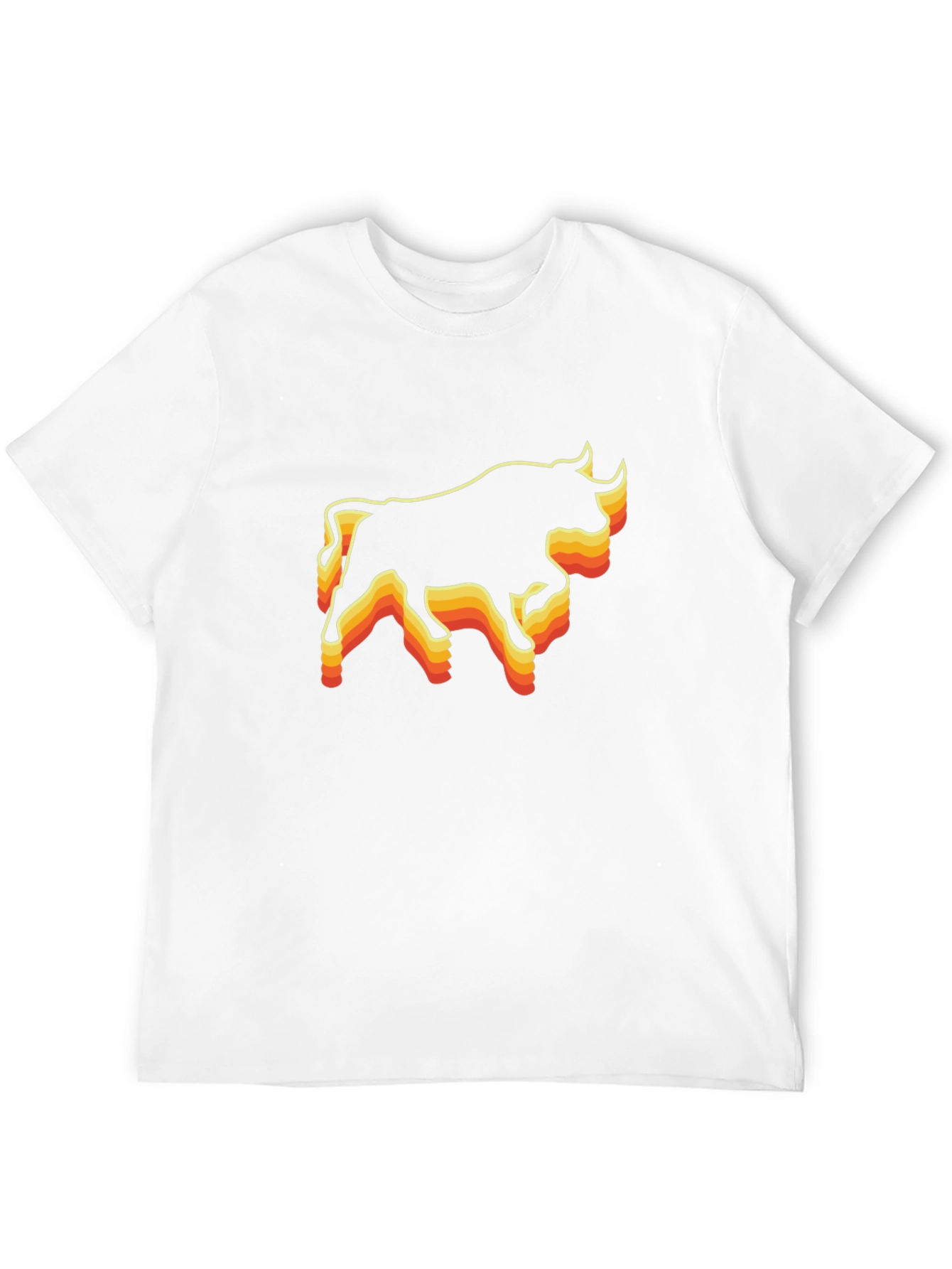 Retro Bull Graphic Tee - Black T-Shirt