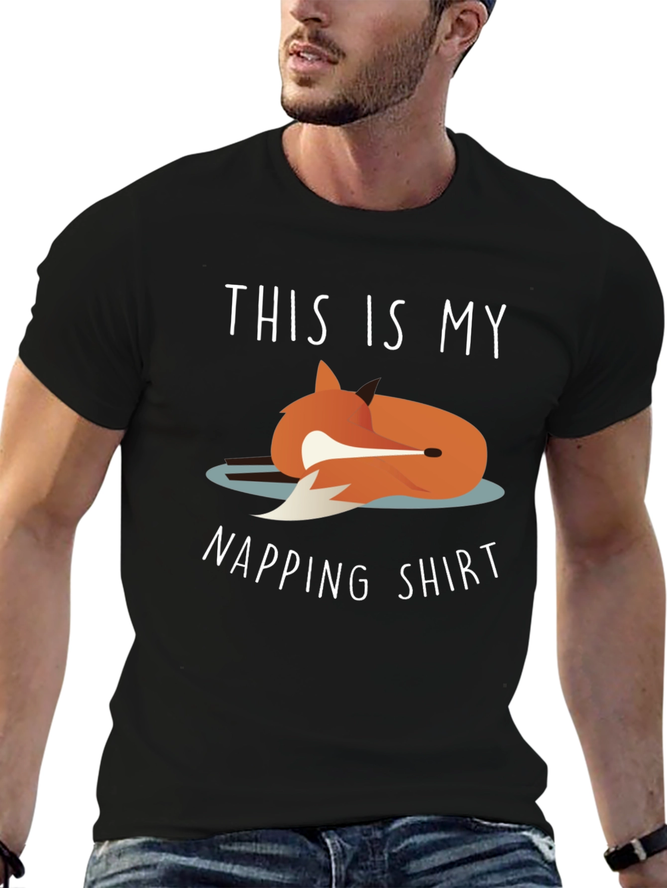 Napping Shirt - Fox Graphic Tee - Unisex