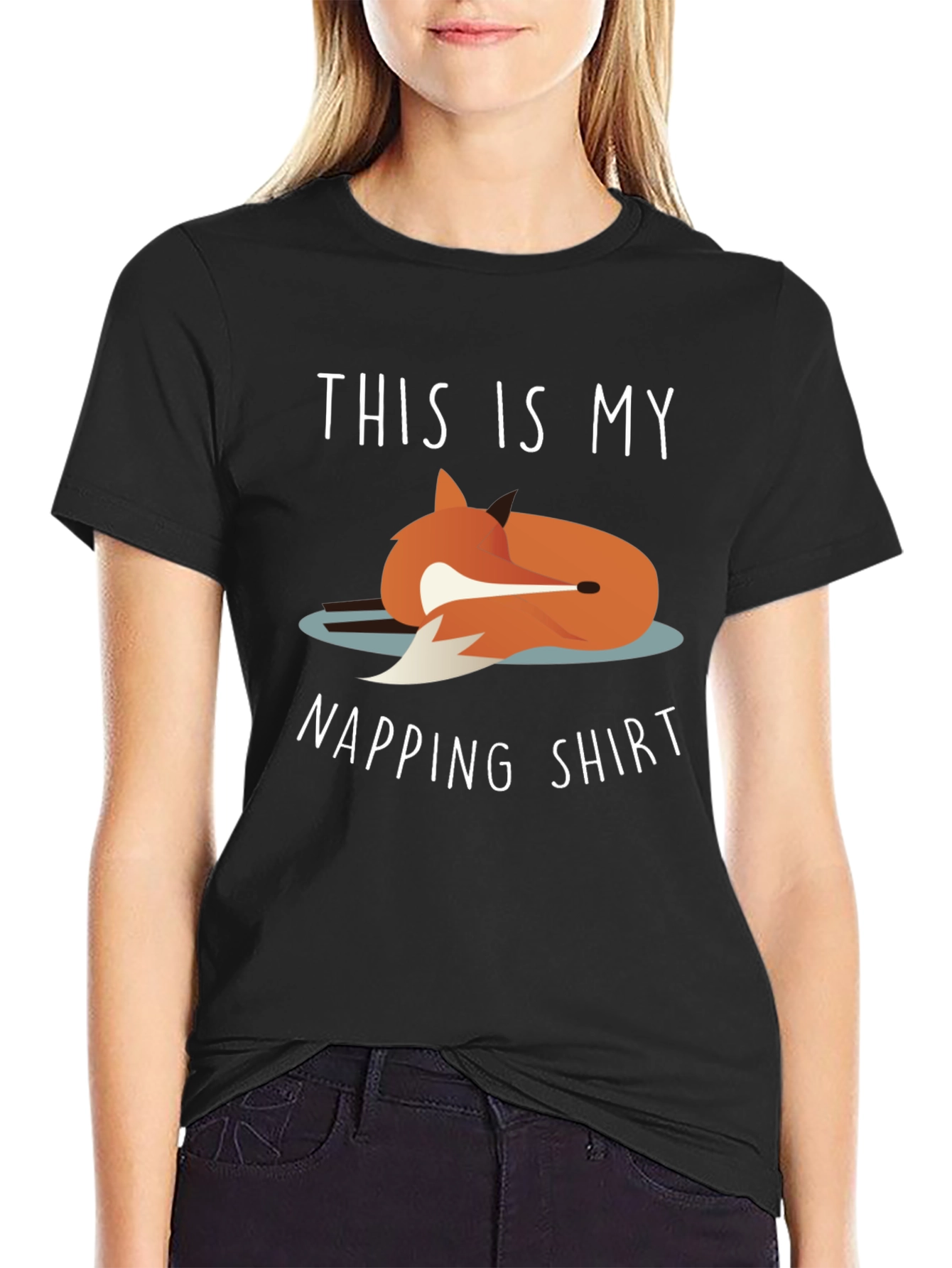 Napping Shirt - Fox Graphic Tee - Unisex