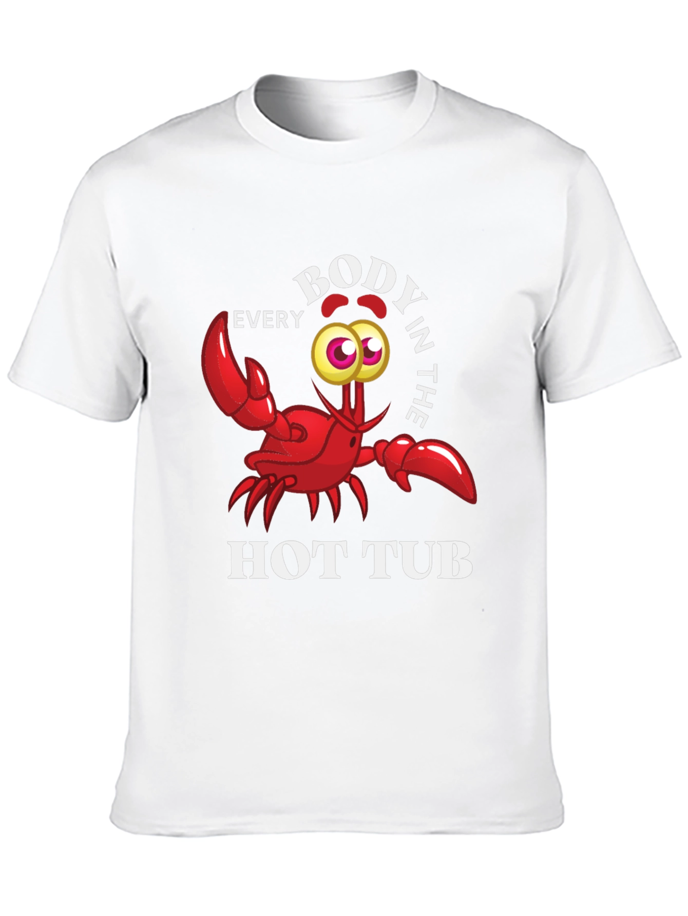 Every Body in the Hot Tub Black Graphic T-Shirt