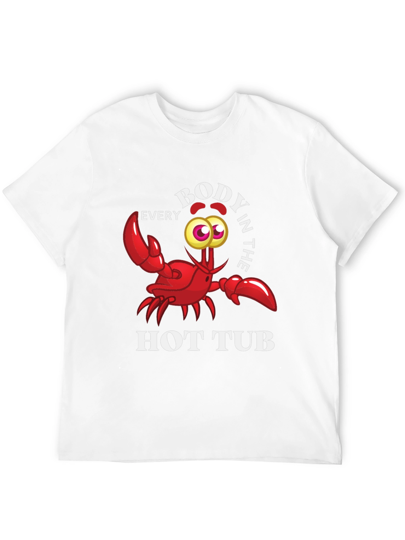 Every Body in the Hot Tub Black Graphic T-Shirt