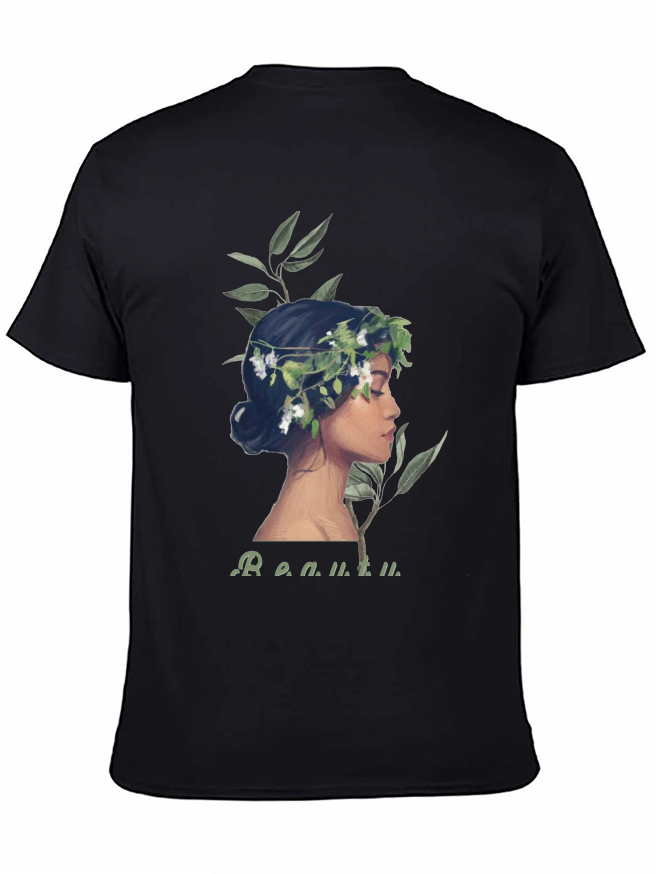 Floral Crown Woman Graphic Tee - Beauty Defined