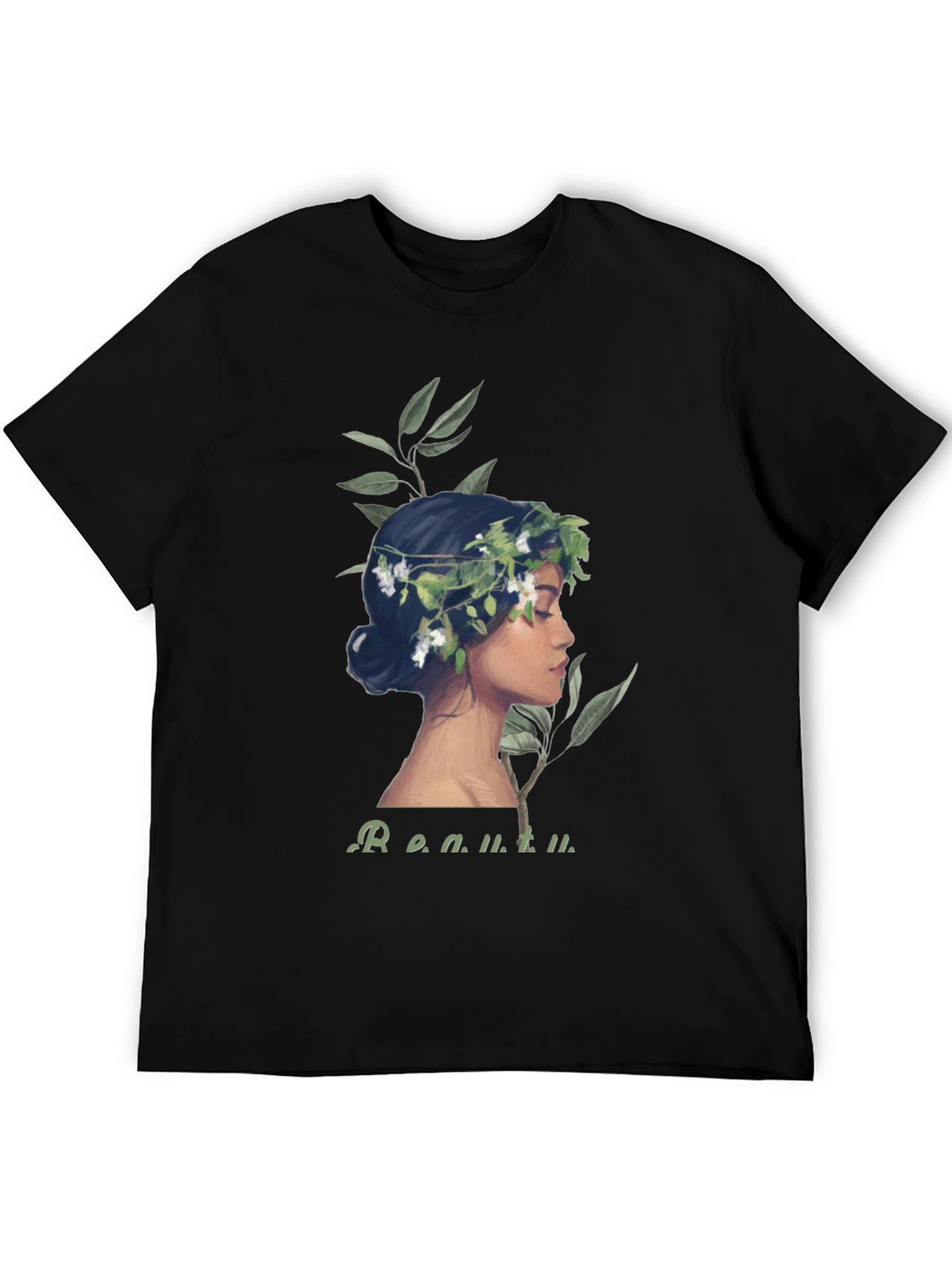 Floral Crown Woman Graphic Tee - Beauty Defined