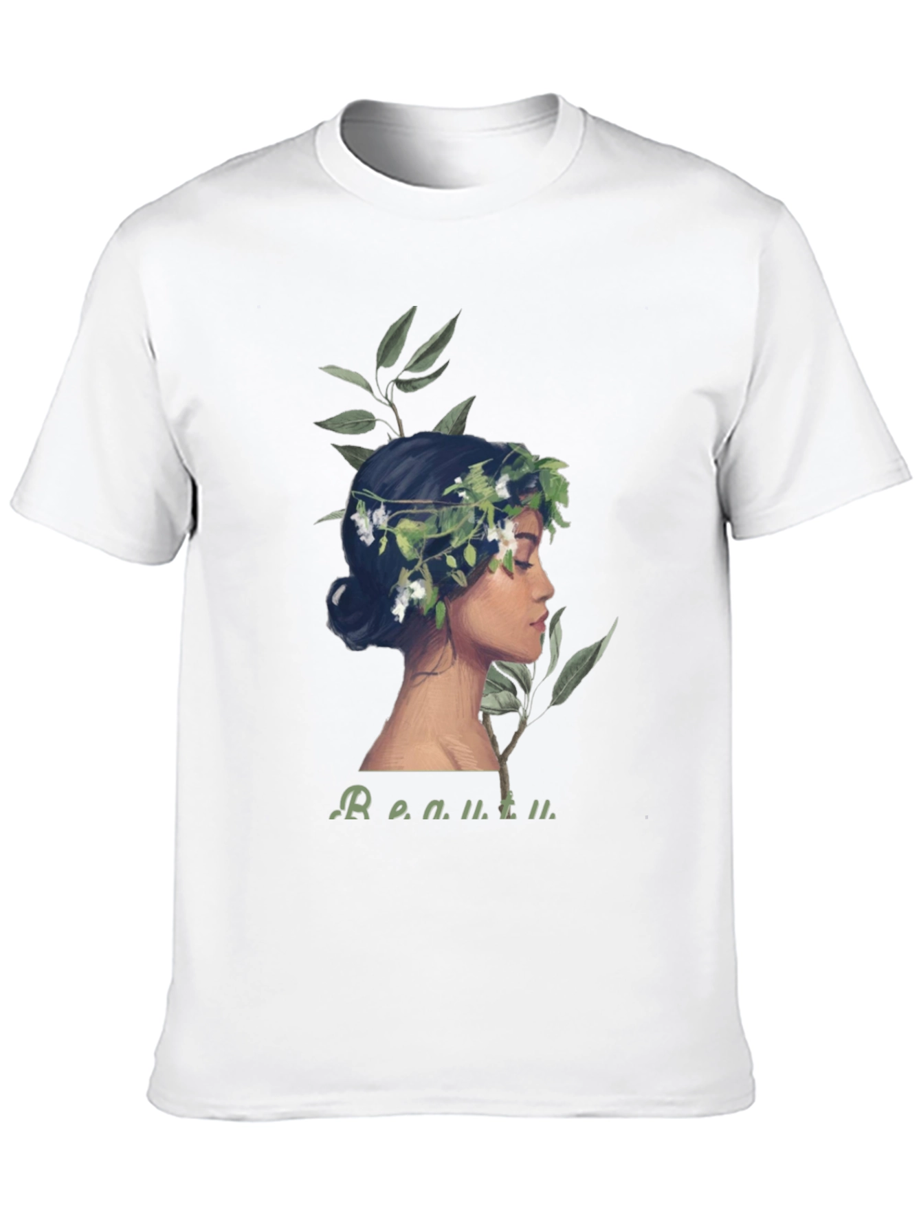 Floral Crown Woman Graphic Tee - Beauty Defined