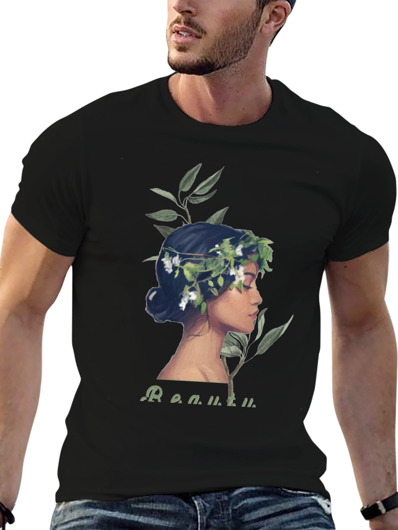 Floral Crown Woman Graphic Tee - Beauty Defined