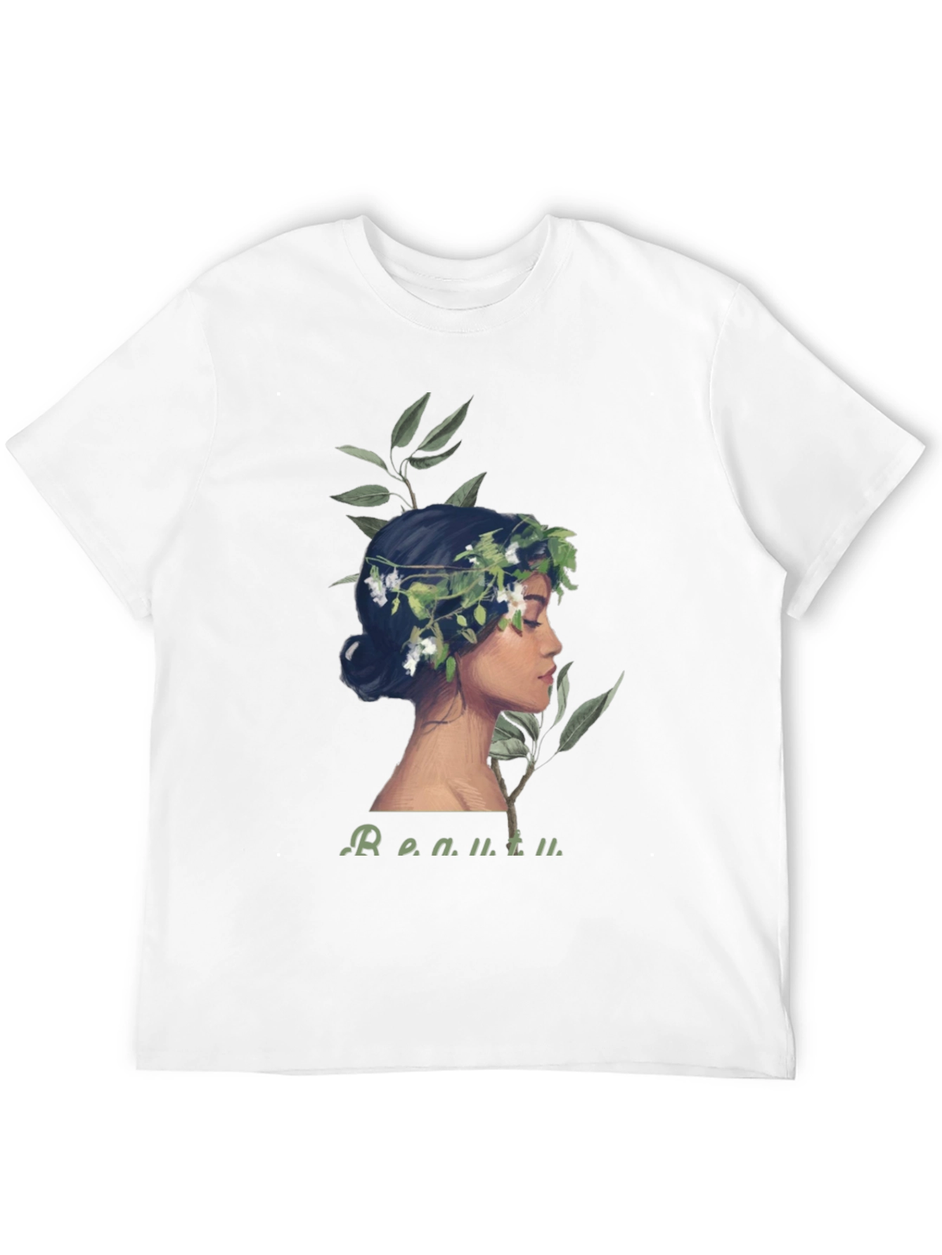 Floral Crown Woman Graphic Tee - Beauty Defined