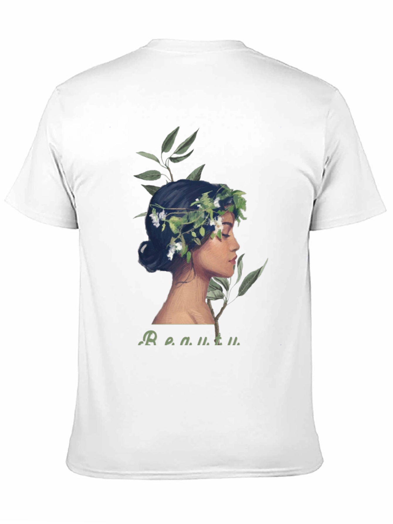 Floral Crown Woman Graphic Tee - Beauty Defined