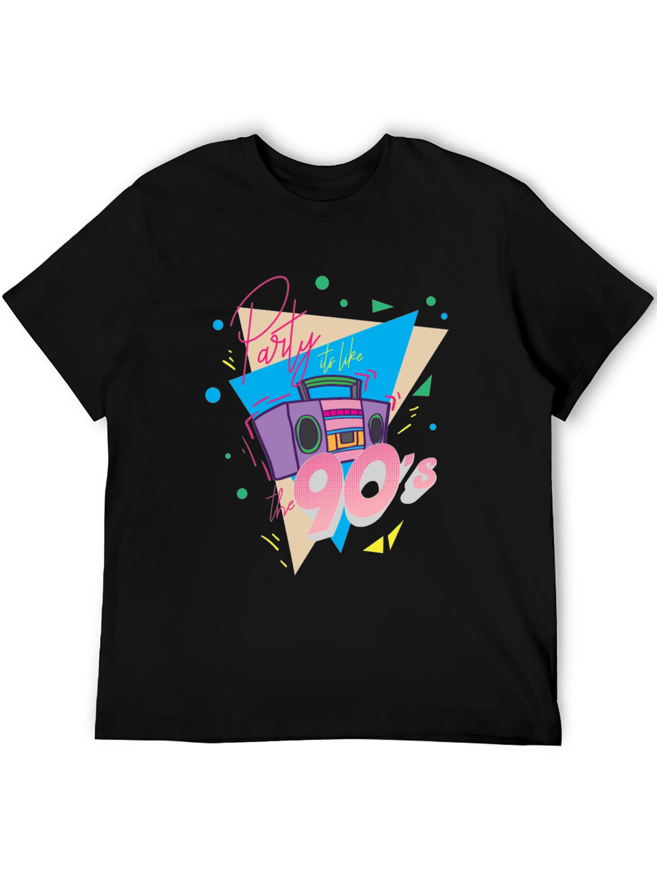 Party Like the 90s Black T-Shirt