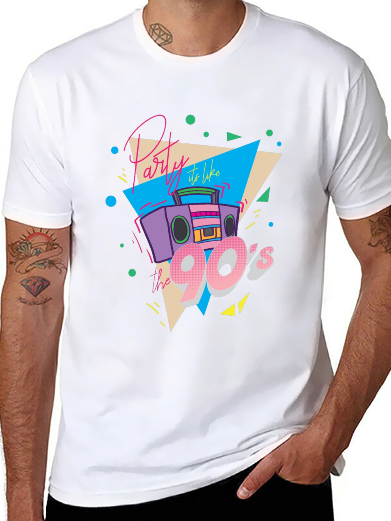 Party Like the 90s Black T-Shirt
