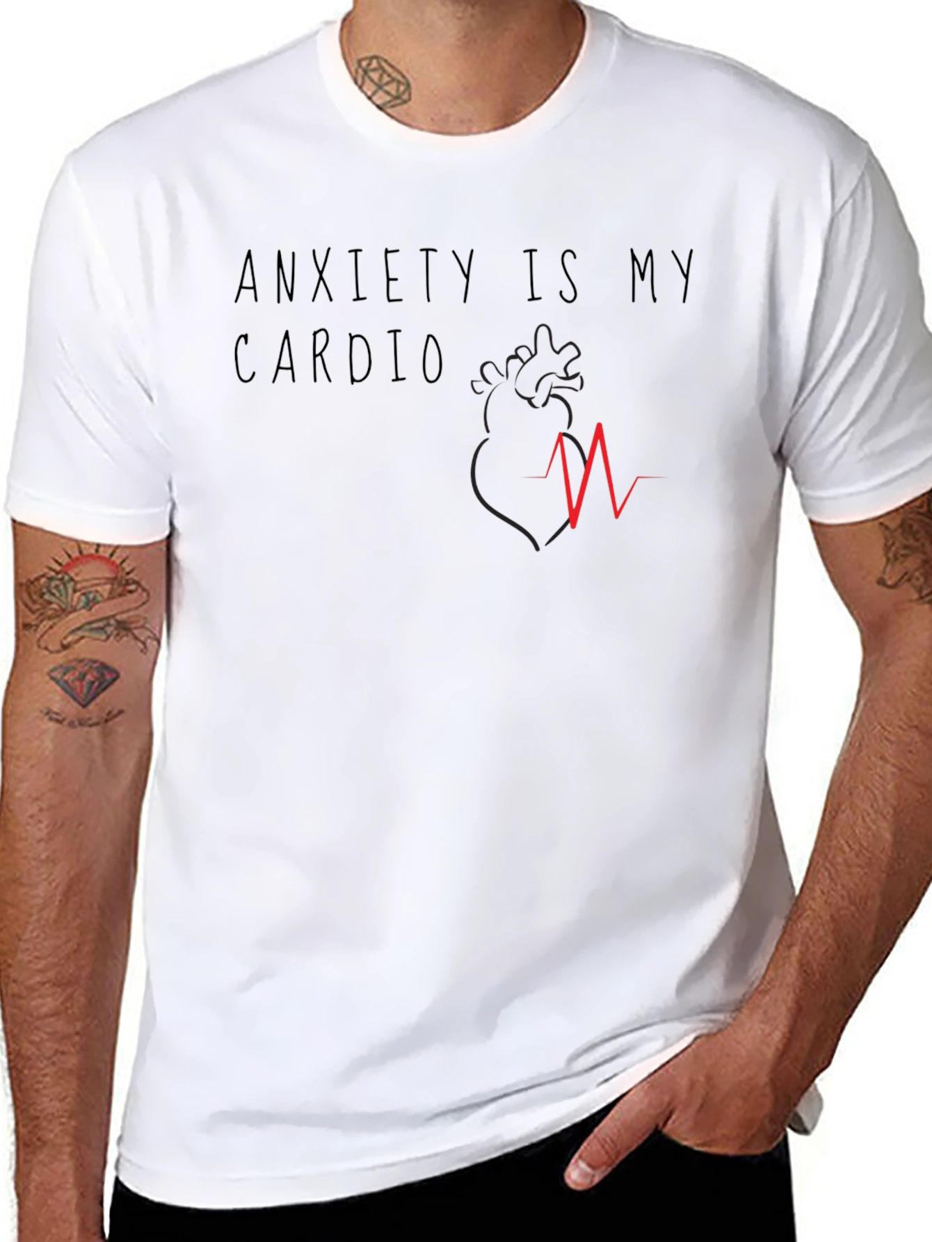 Anxiety Is My Cardio Graphic T-Shirt